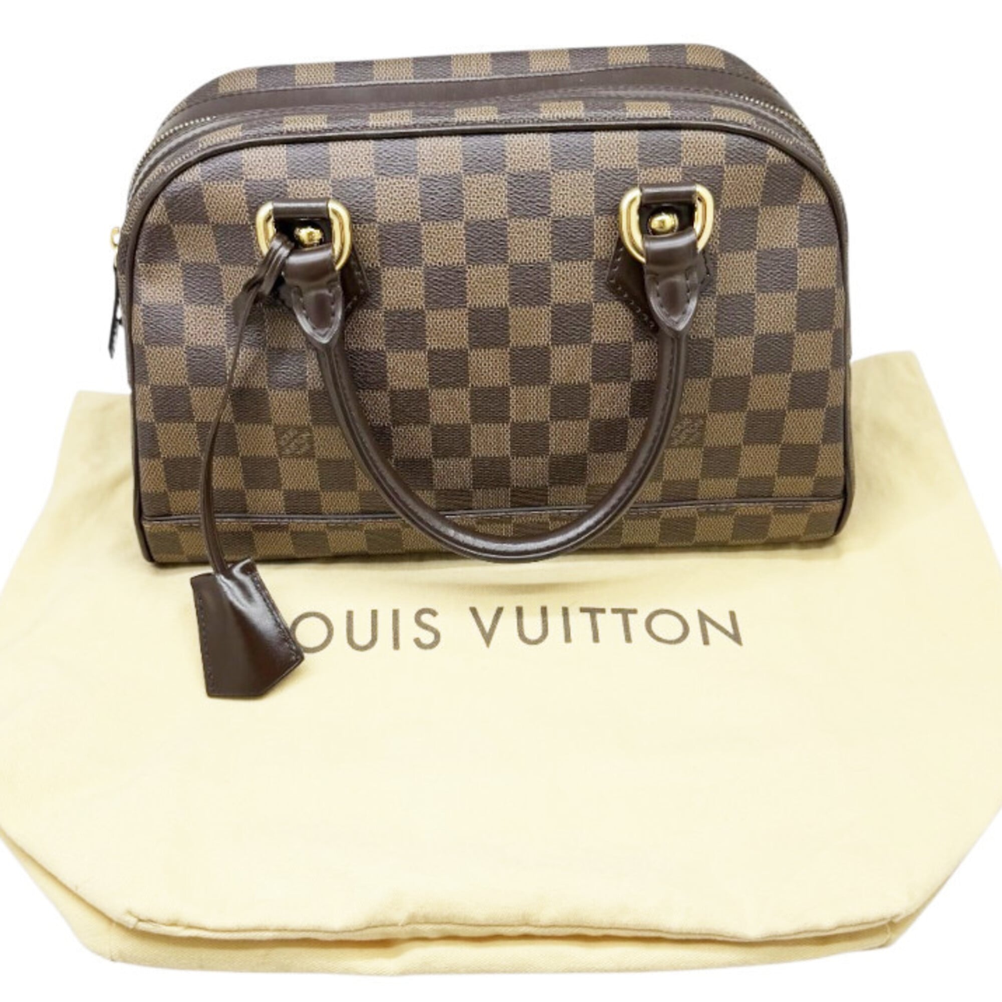 Louis Vuitton Brown Damier Canvas Boston Bag Handbag (Pre-Owned)