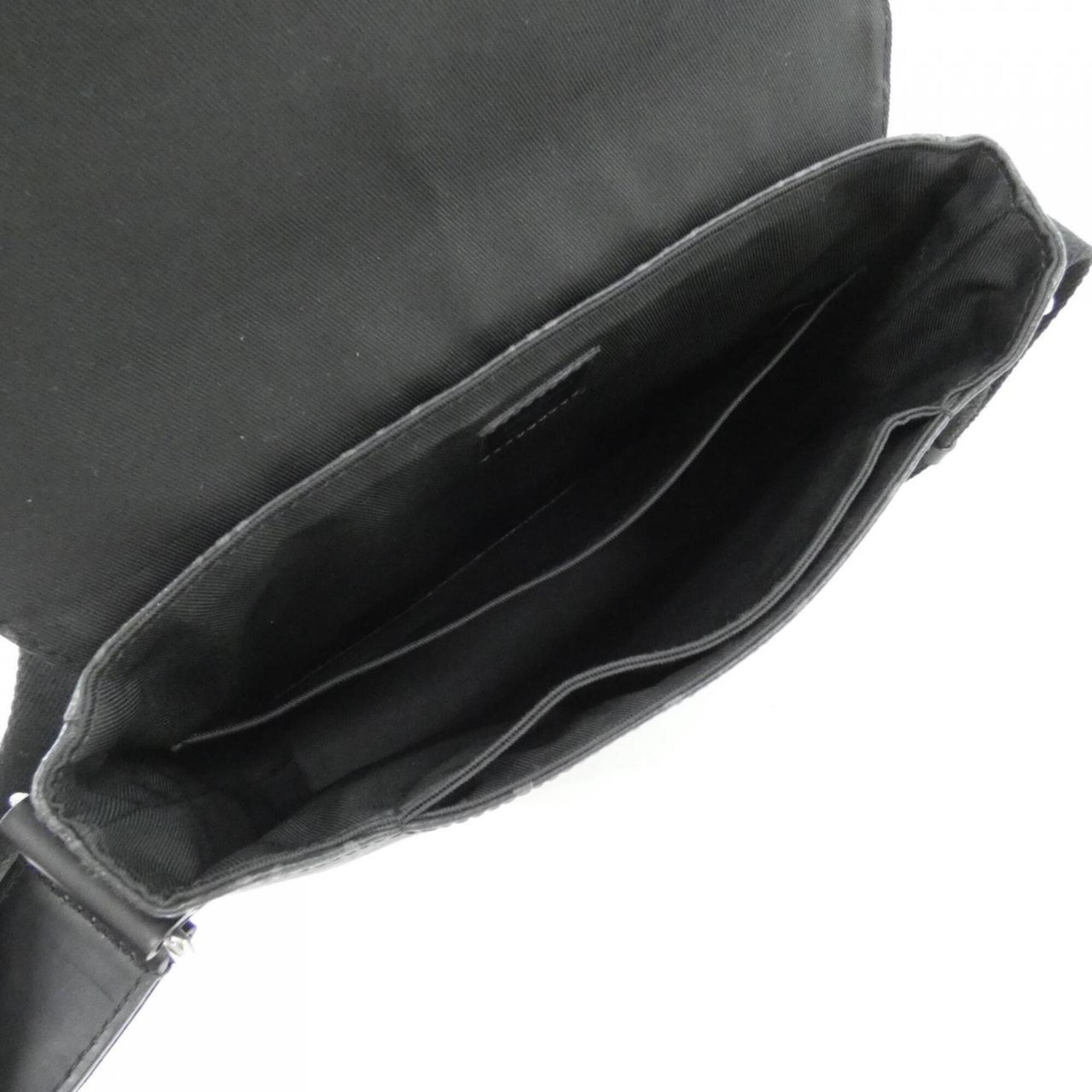 Louis Vuitton Black Coated Canvas Shoulder Bag (Pre-Owned)