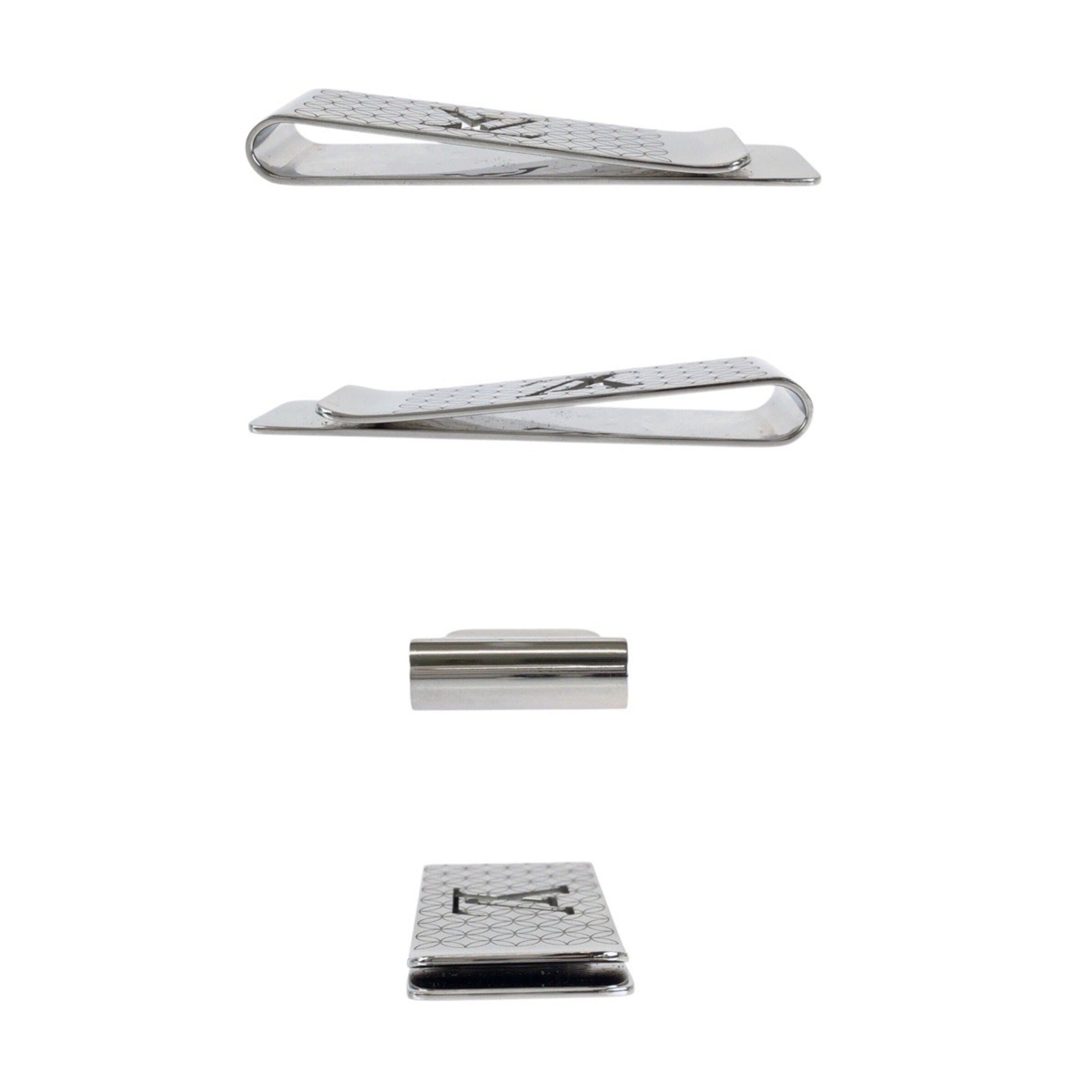 Louis Vuitton Silver Stainless Steel Money Clip (Pre-Owned)