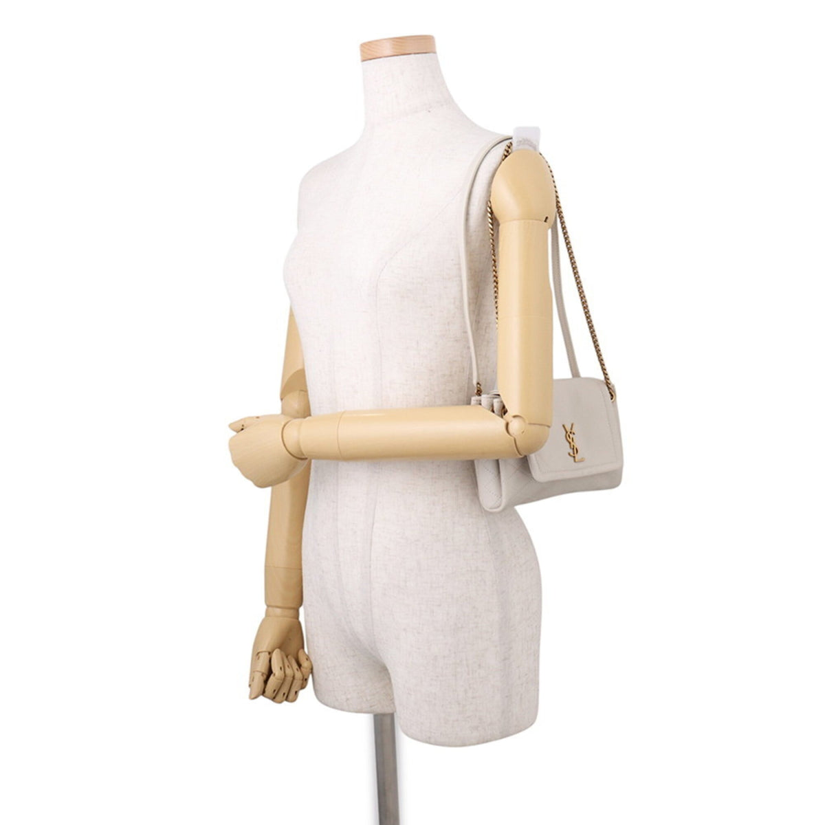 Saint Laurent White Leather Shoulder Bag (Pre-Owned)