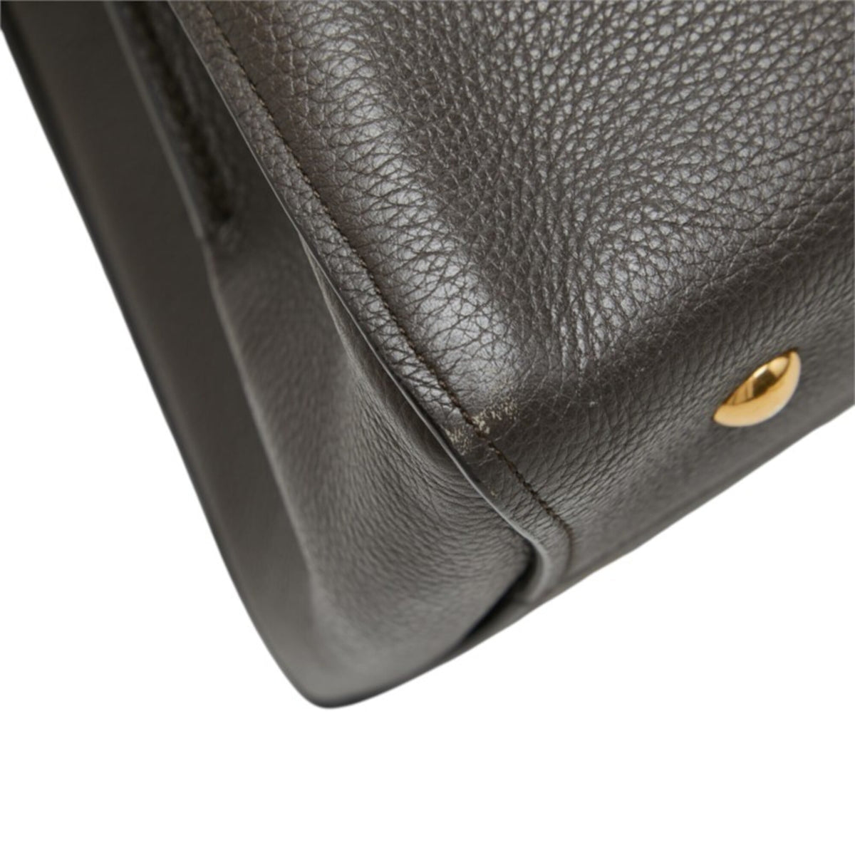 Salvatore Ferragamo Brown Leather Handbag Shoulder Bag (Pre-Owned)
