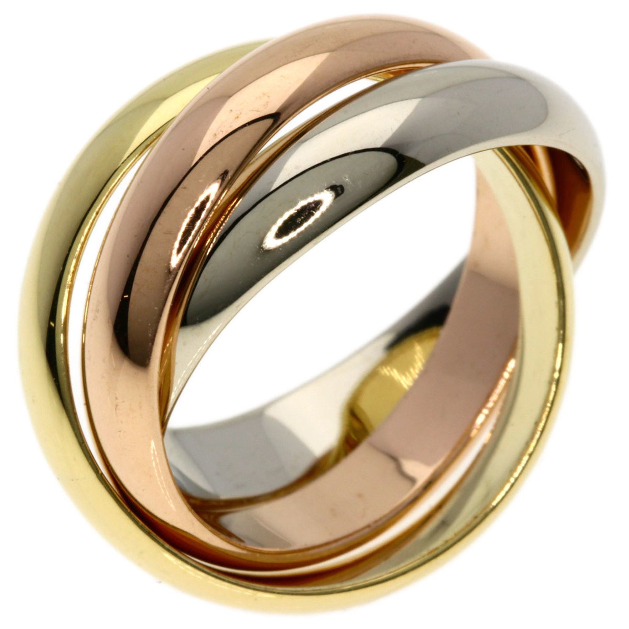 Cartier Trinity Pink Gold (18K) White Gold (18K) Yellow Gold (18K) Band Ring (Pre-Owned)