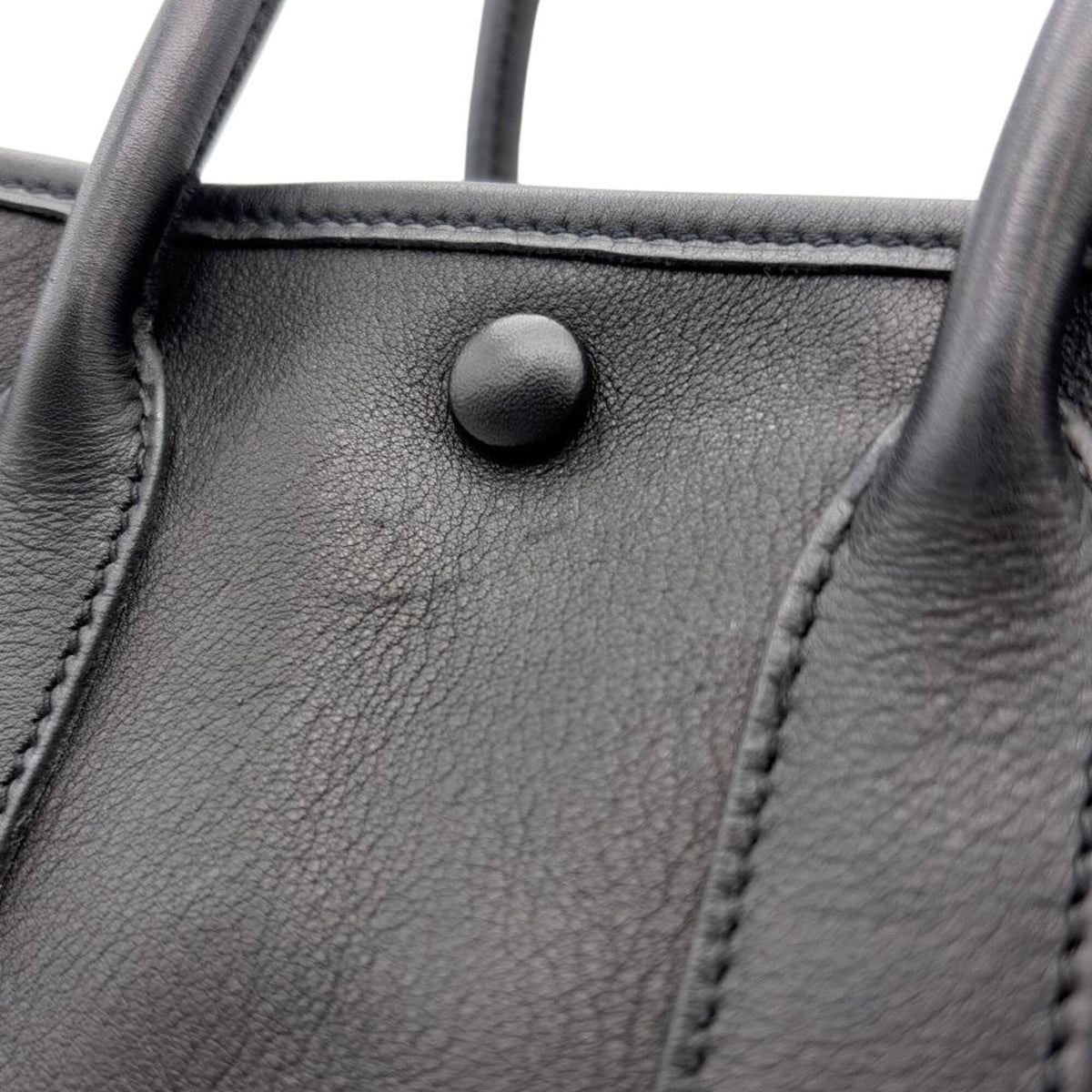 Hermes Black Swift Leather Handbag (Pre-Owned)