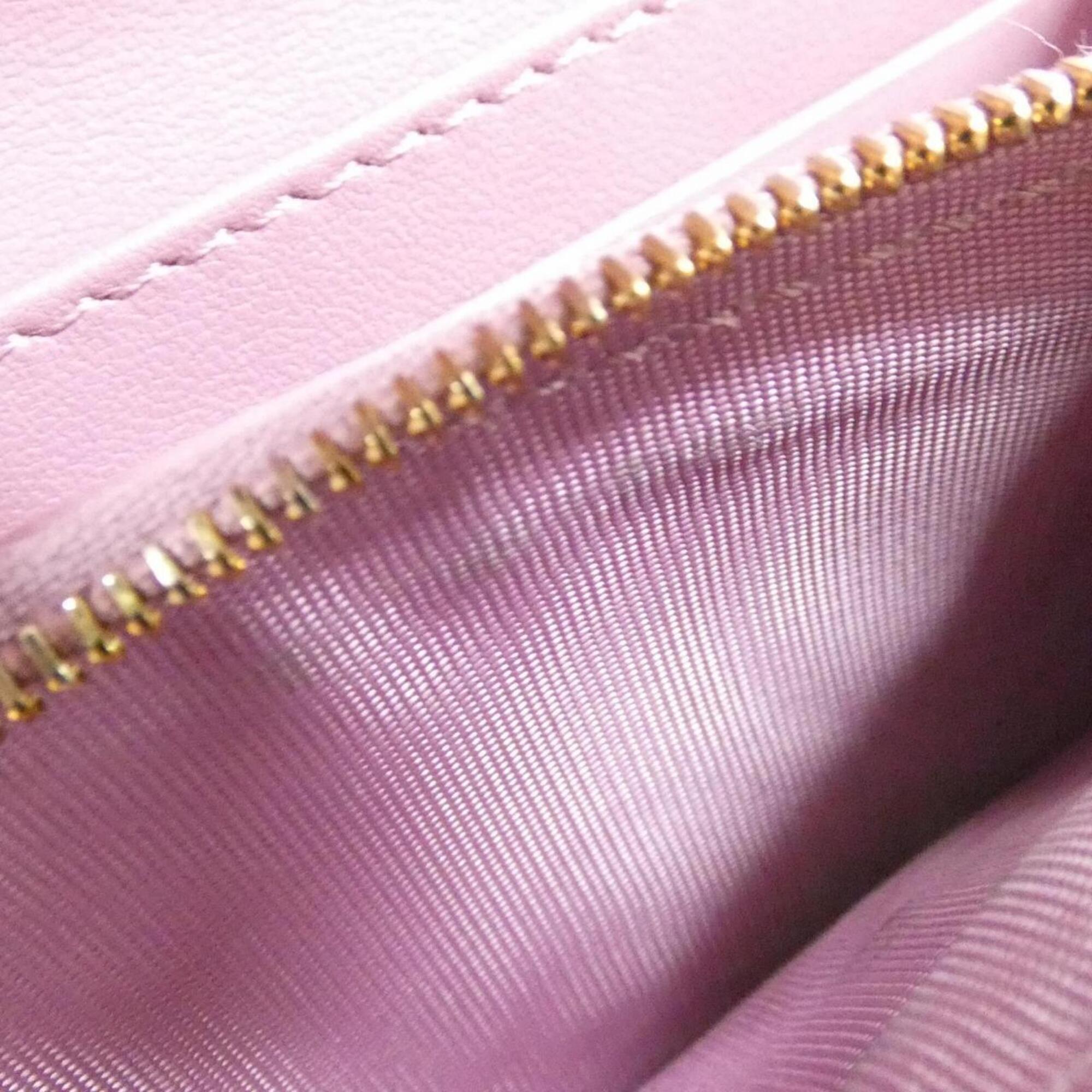 Christian Dior Pink Leather Wallet (Bi-Fold) (Pre-Owned)