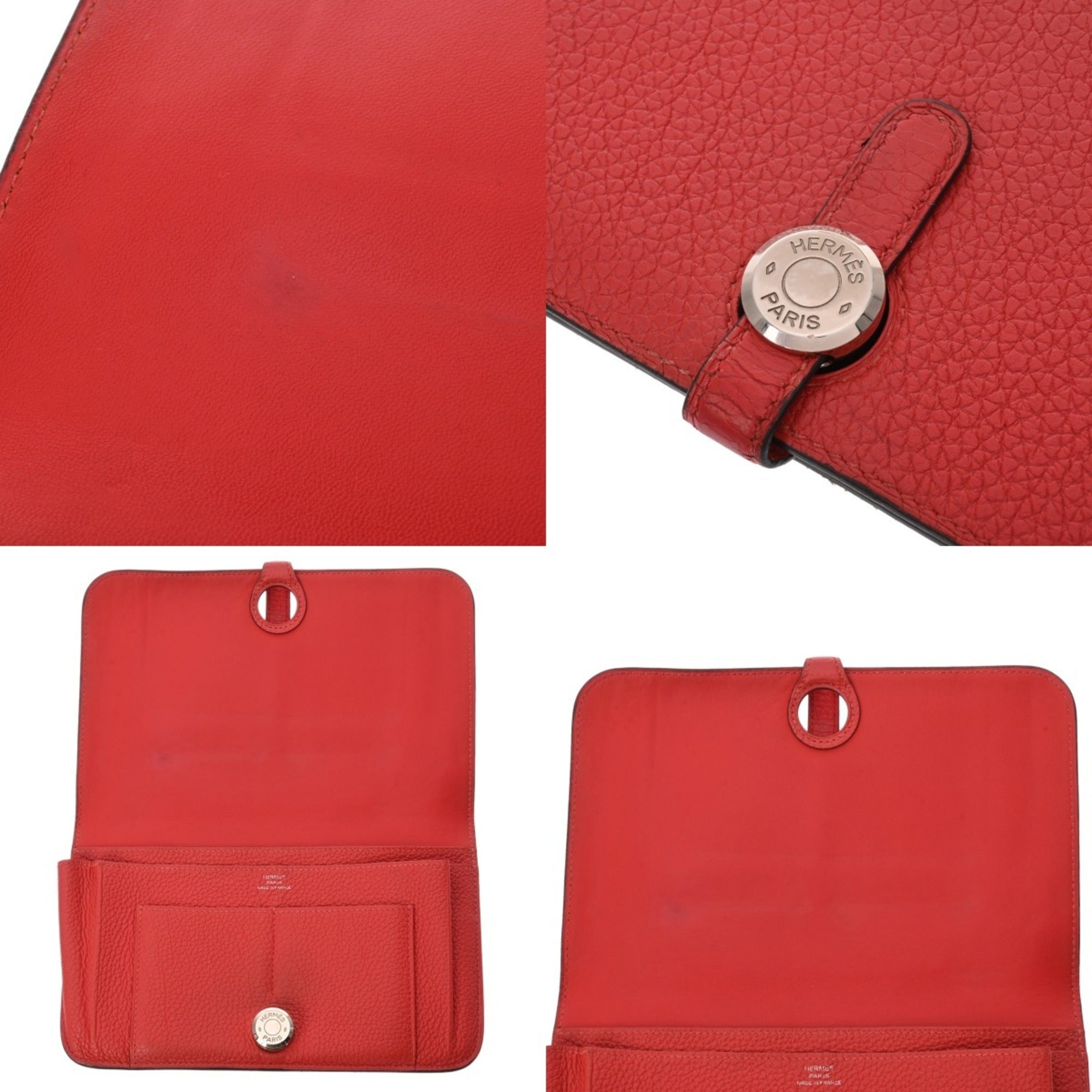 Hermes Dogon Togo Leather Long Wallet (Bi-Fold) (Pre-Owned)