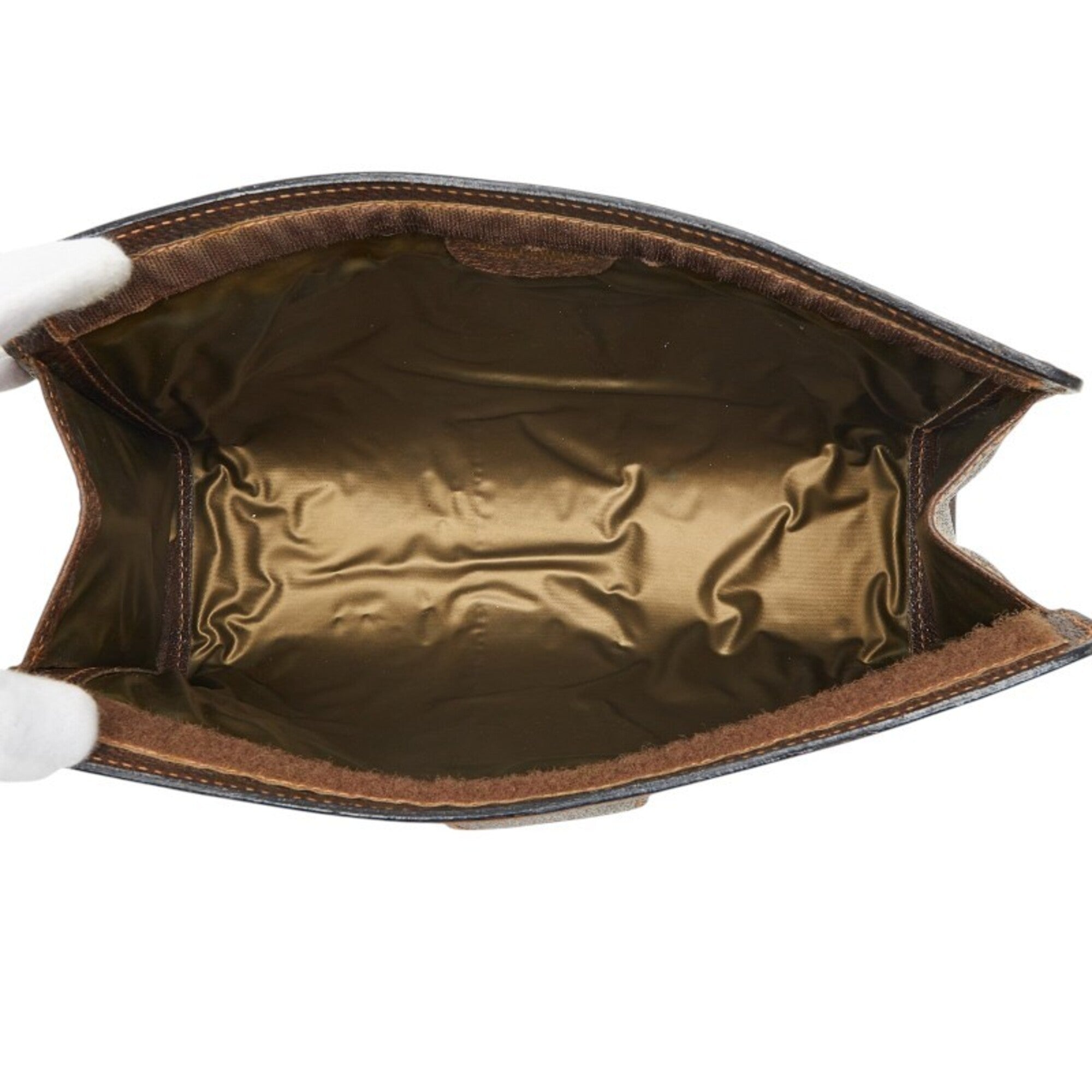 Gucci Beige Brown Pvc Leather Clutch Bag (Pre-Owned)