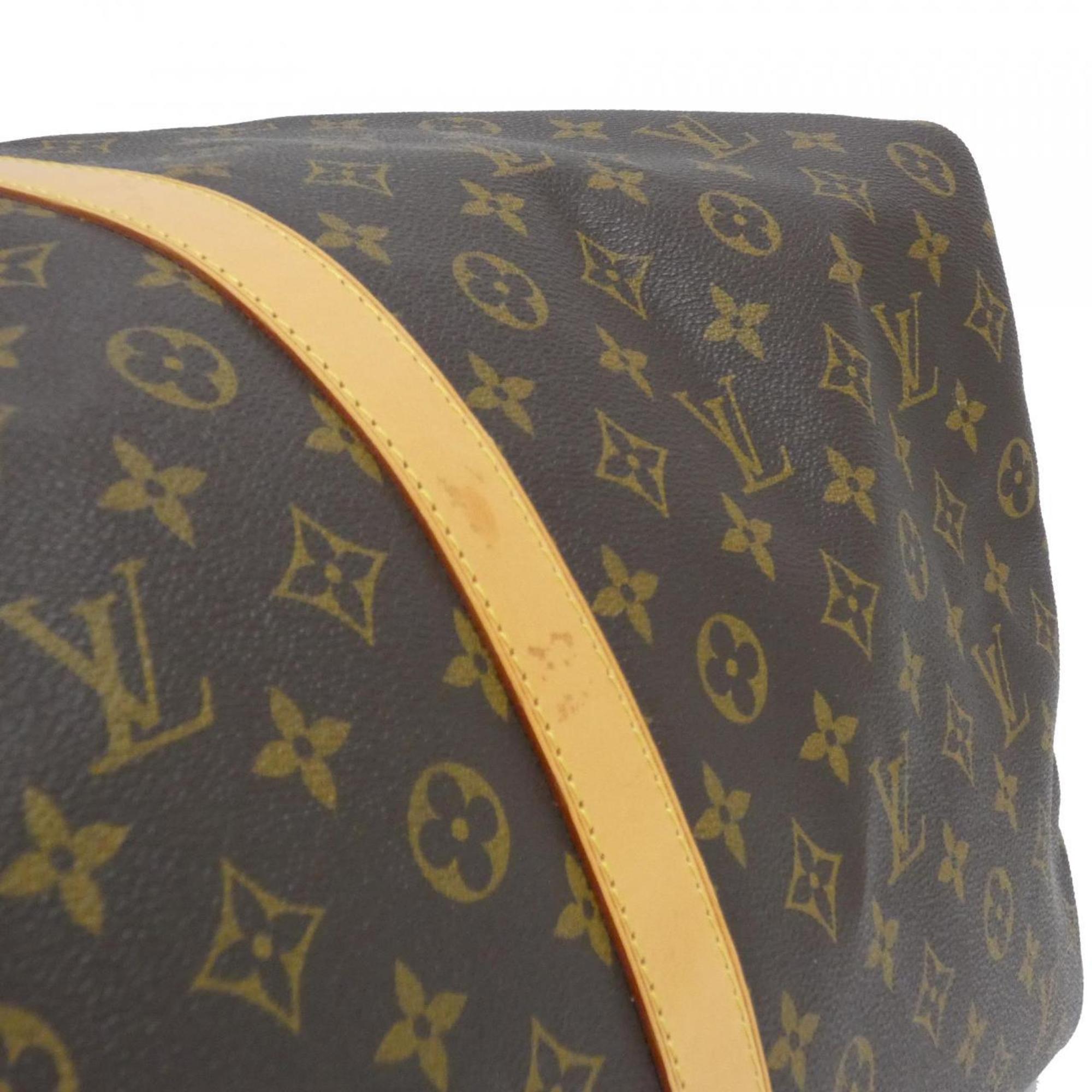 Louis Vuitton Marron Coated Canvas Boston Bag (Pre-Owned)
