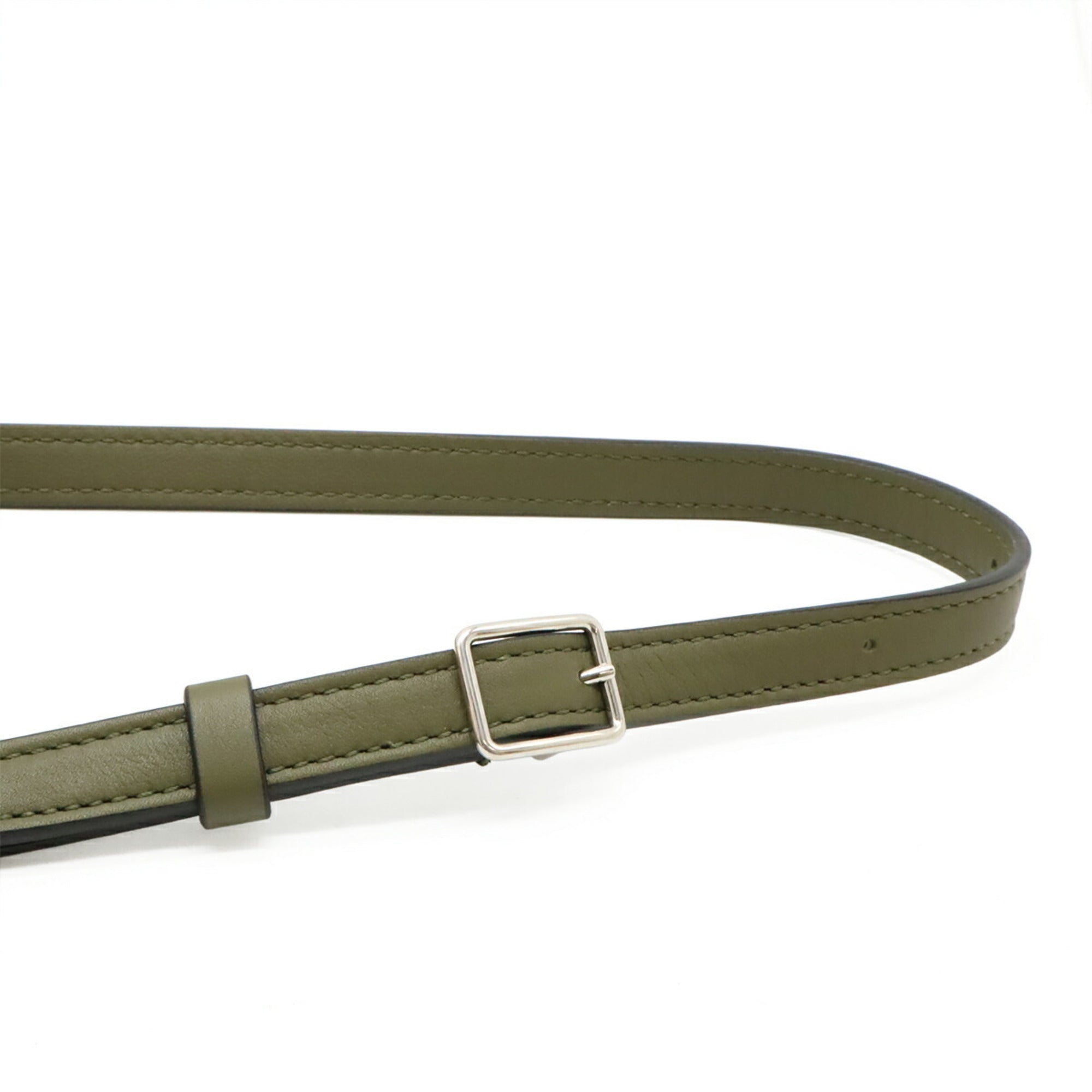 Celine Green Khaki Leather Handbag Shoulder Bag (Pre-Owned)