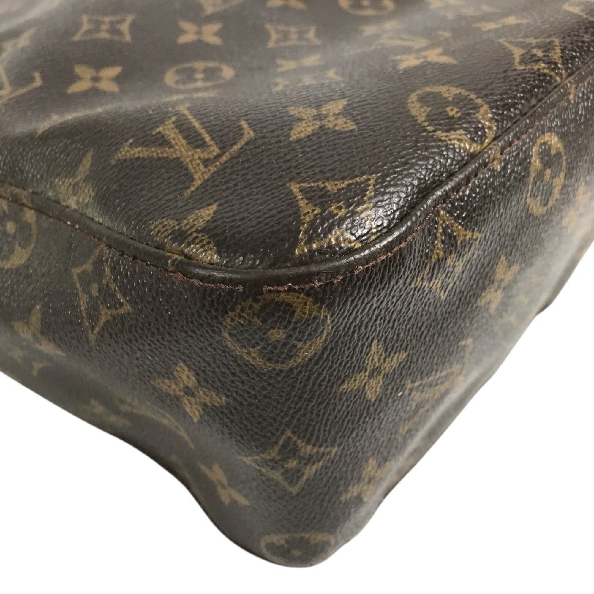 Louis Vuitton Brown Monogram Canvas Handbag Shoulder Bag (Pre-Owned)