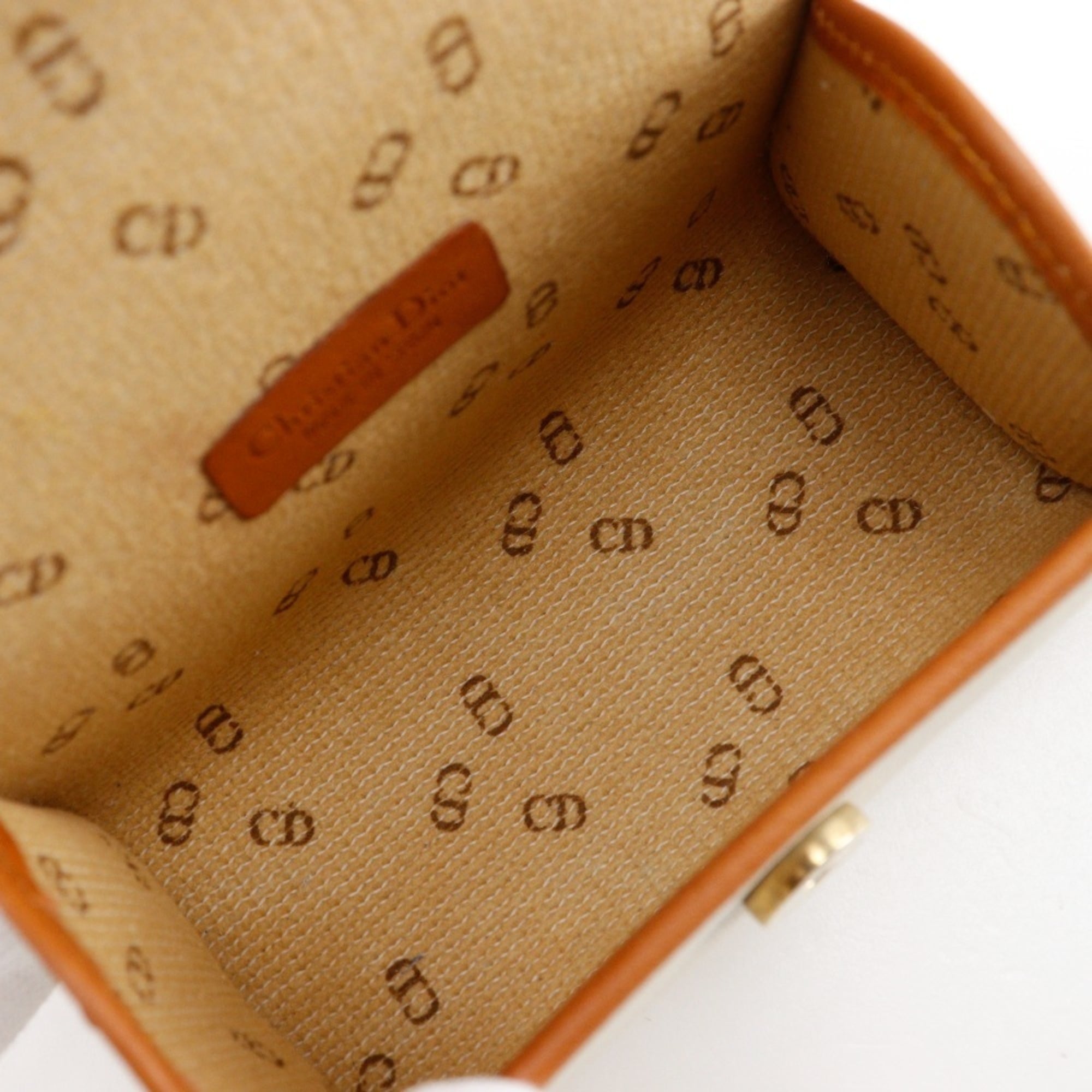 Christian Dior Off-White Pvc Pouch (Pre-Owned)