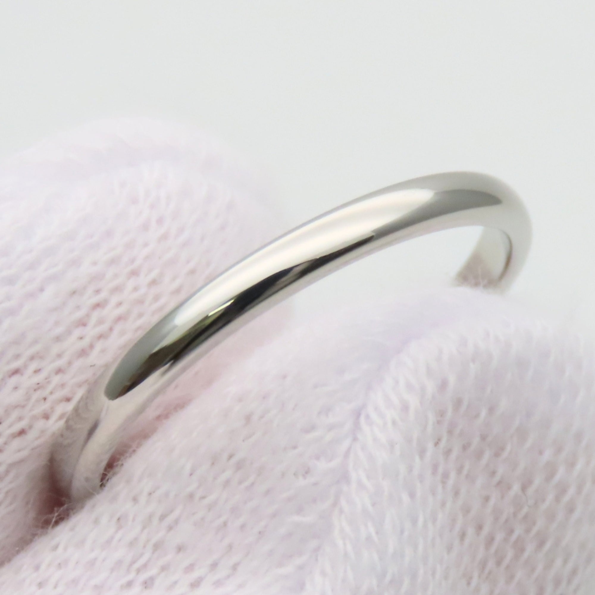 Cartier Platinum Platinum 950 Band Ring (Pre-Owned)