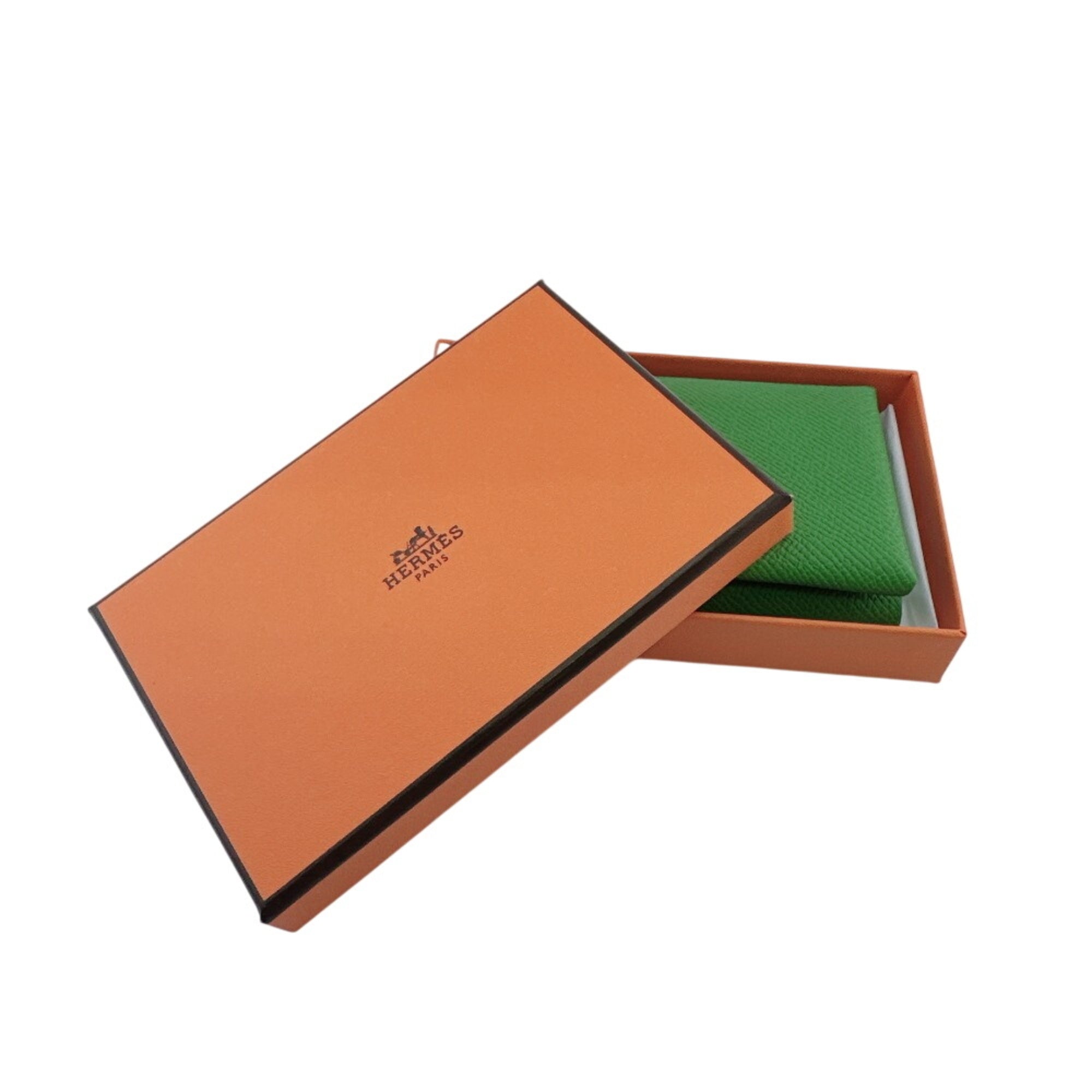 Hermes Green Epsom Leather Coin Purse/Coin Case (Pre-Owned)