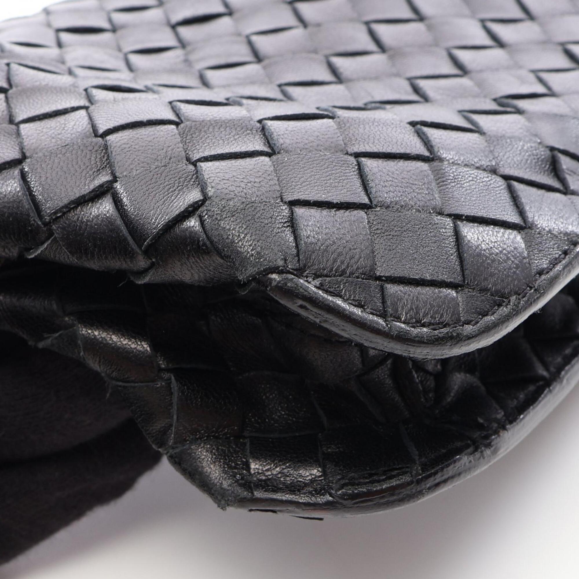 Bottega Veneta Black Intrecciato Handbag (Pre-Owned)