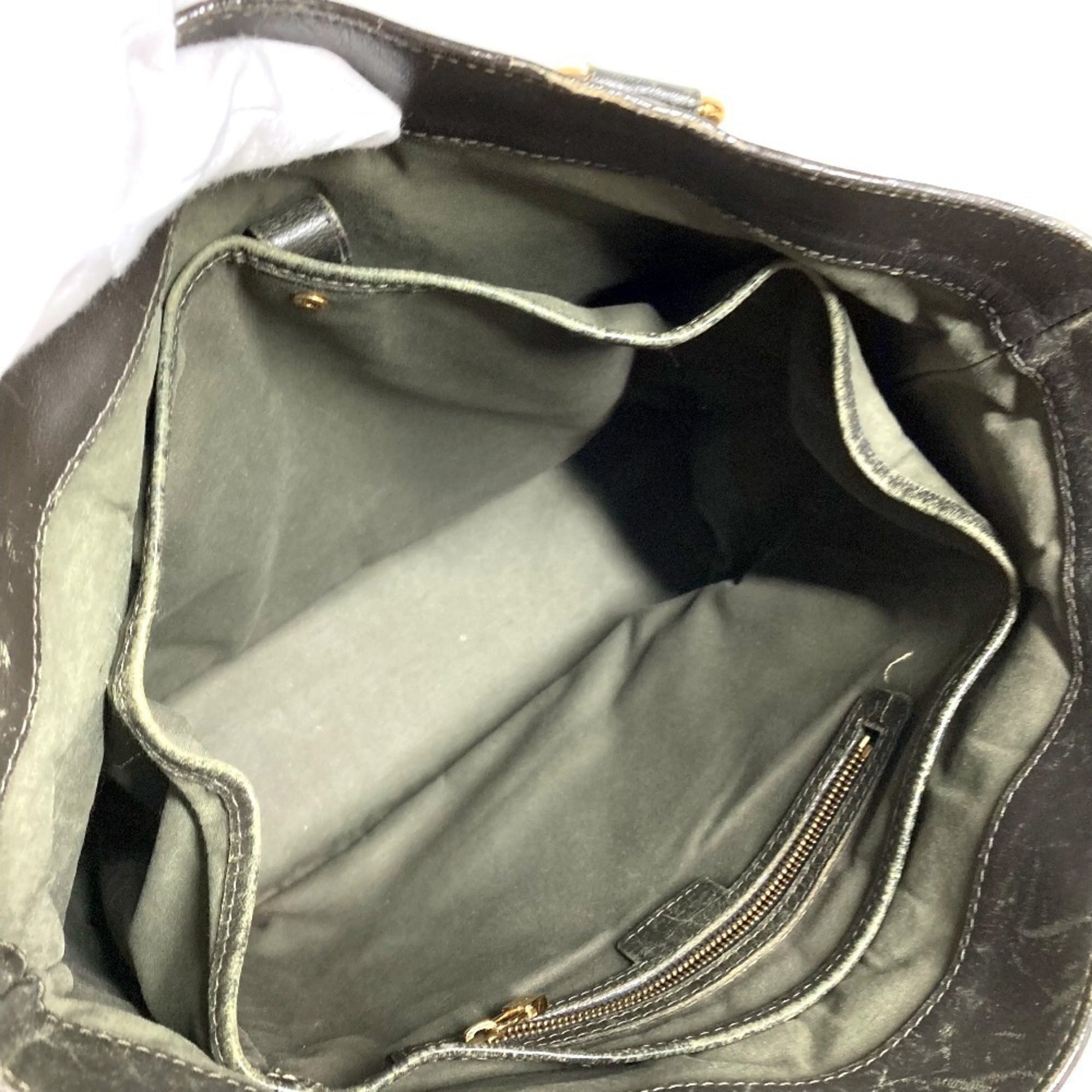 Louis Vuitton Khaki Monogram Mini Shoulder Bag Tote Bag (Pre-Owned)