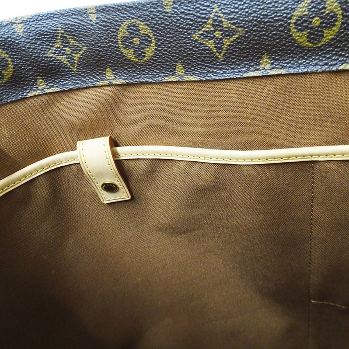 Louis Vuitton Brown Monogram Canvas Handbag Tote Bag (Pre-Owned)