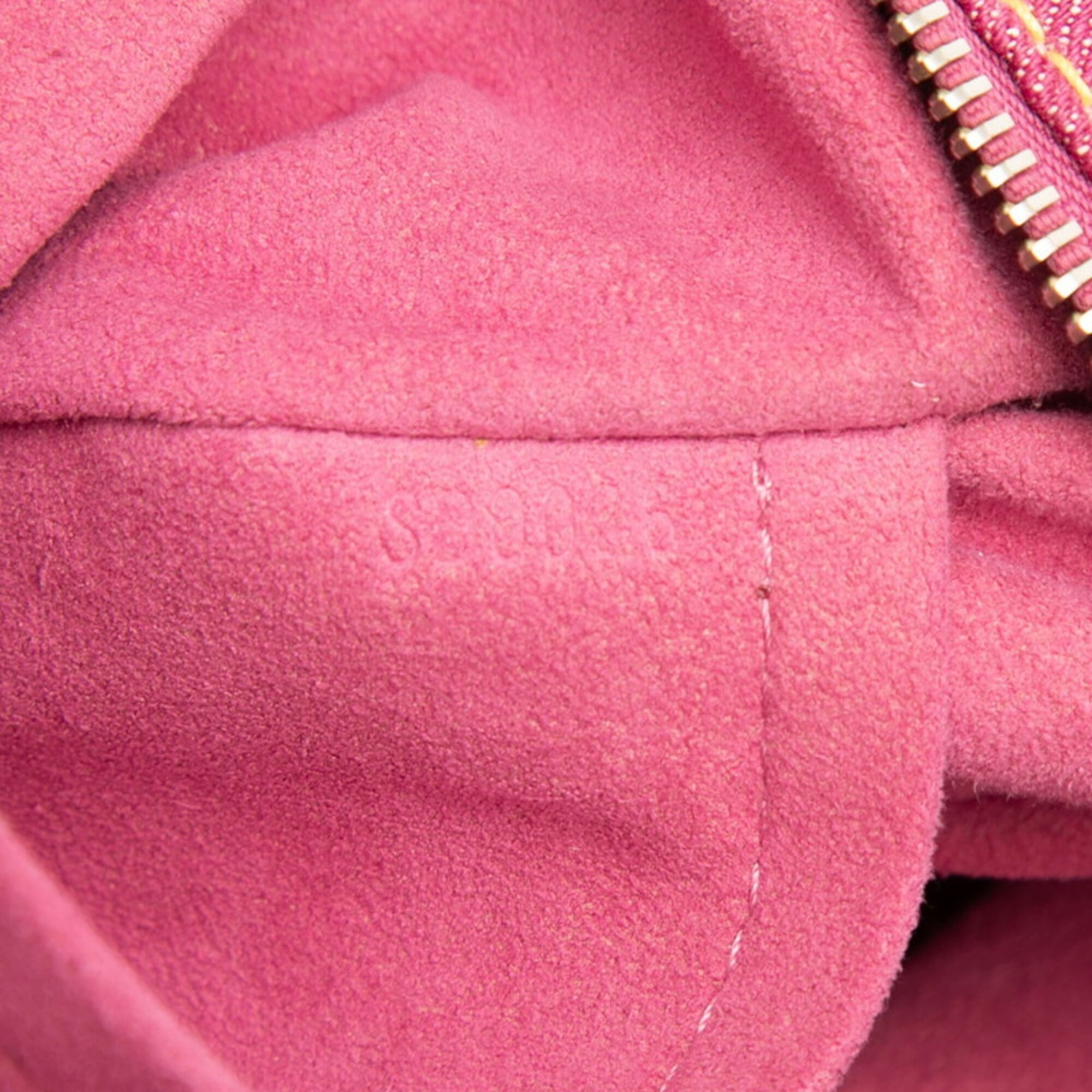 Louis Vuitton Pink Denim Handbag (Pre-Owned)