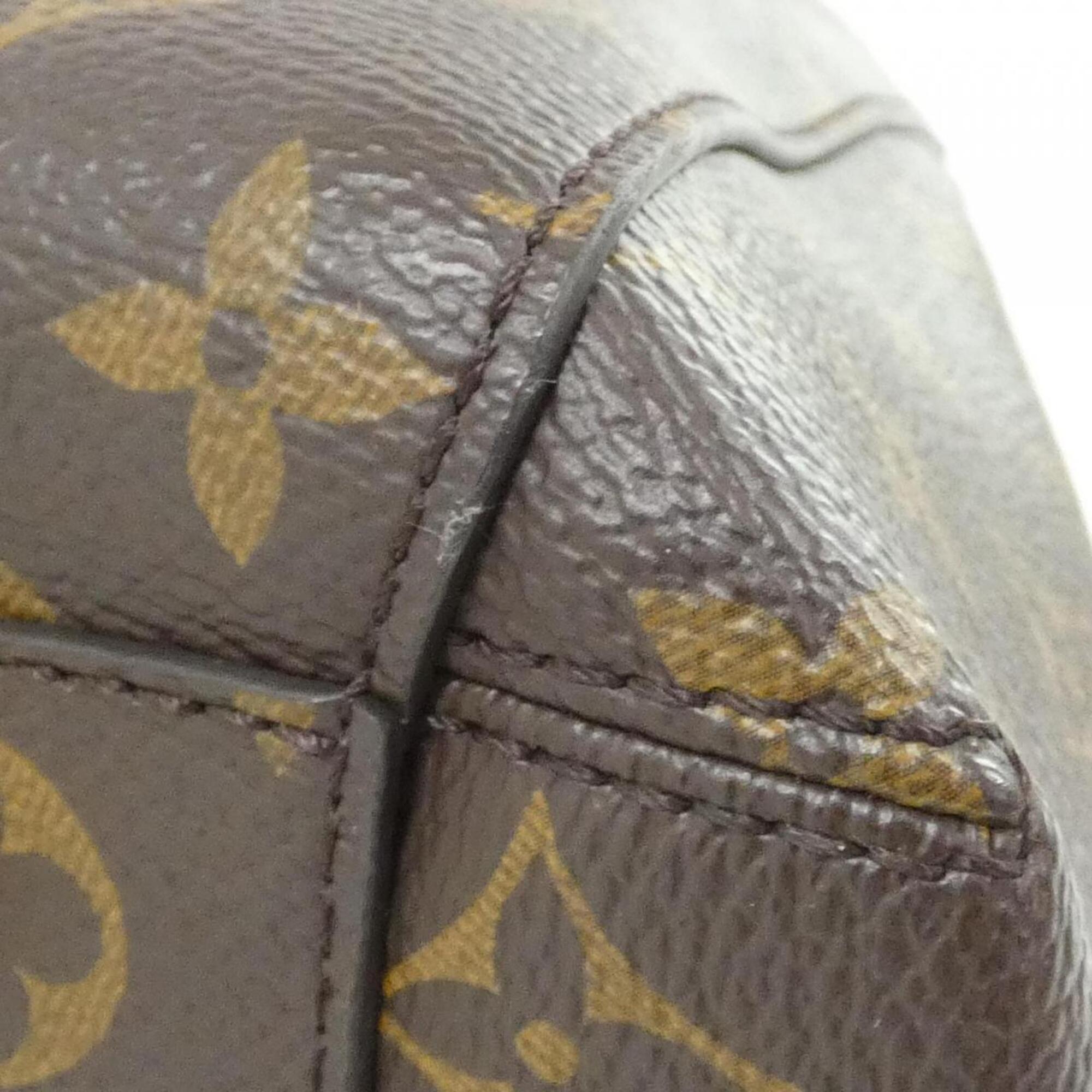 Louis Vuitton Monogram Marron Coated Canvas Handbag (Pre-Owned)