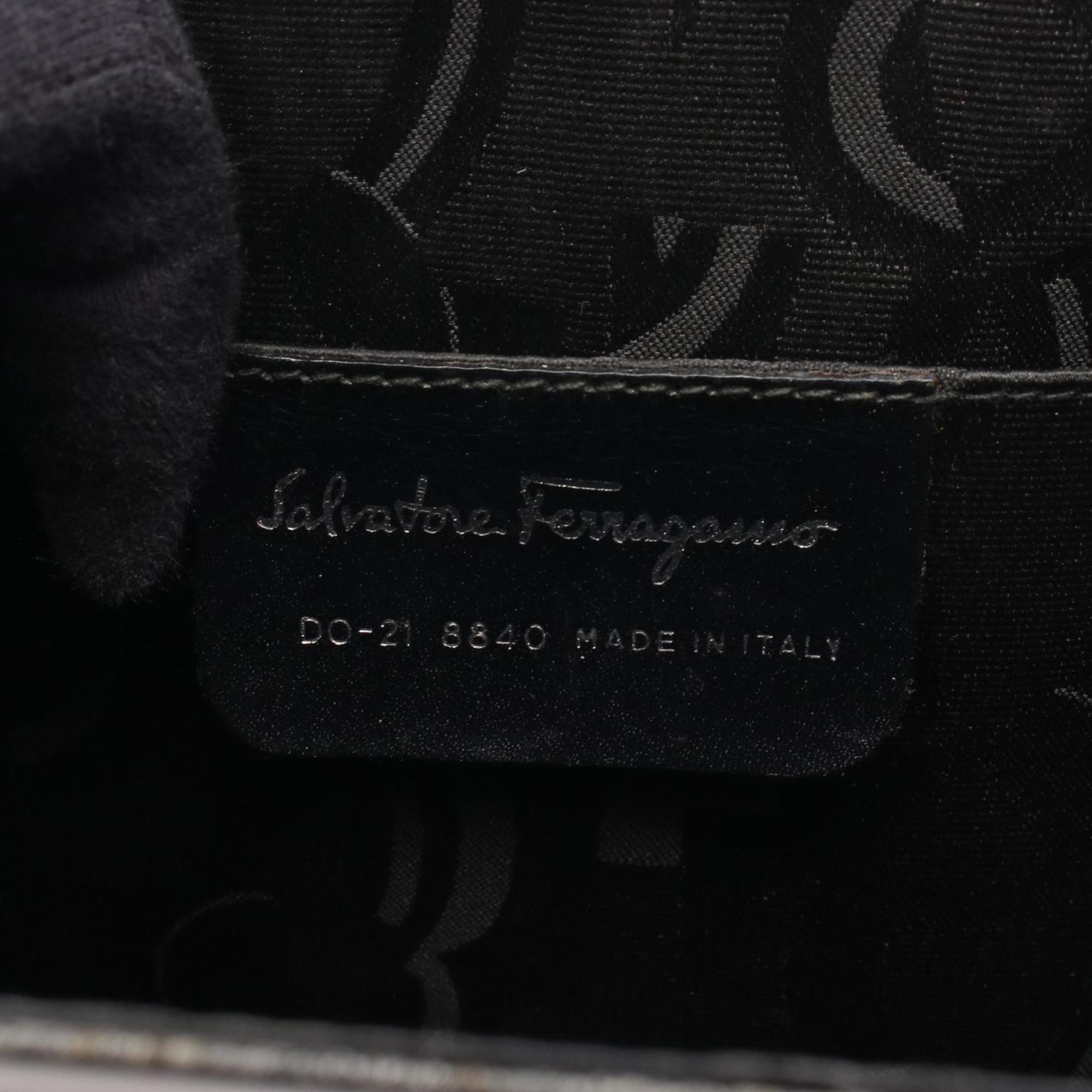 Salvatore Ferragamo Black Metal Handbag (Pre-Owned)