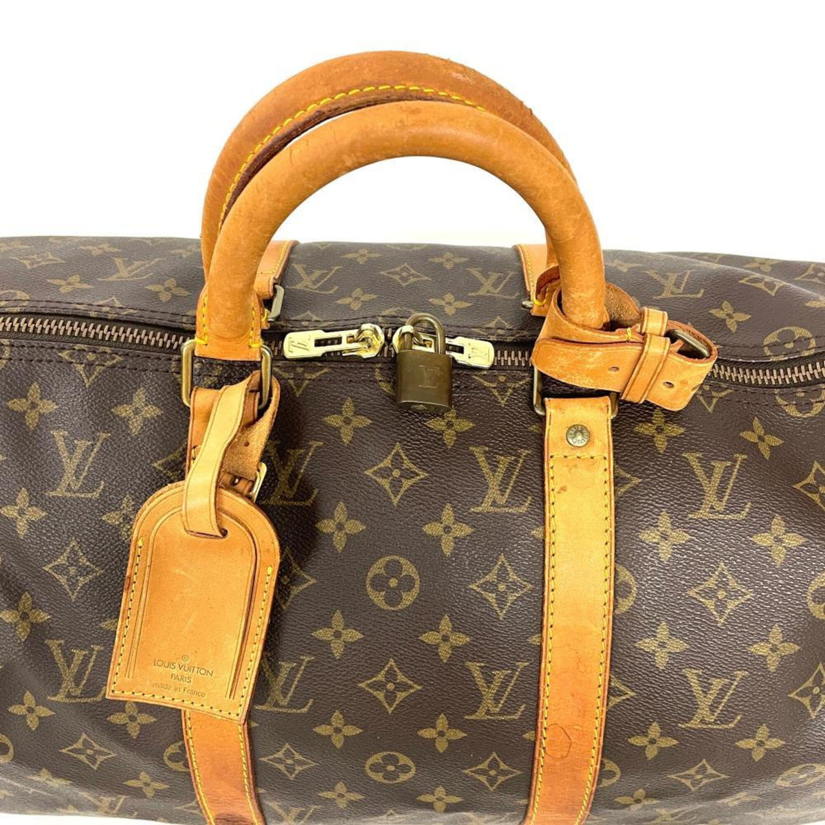 Louis Vuitton Brown Monogram Canvas Boston Bag (Pre-Owned)