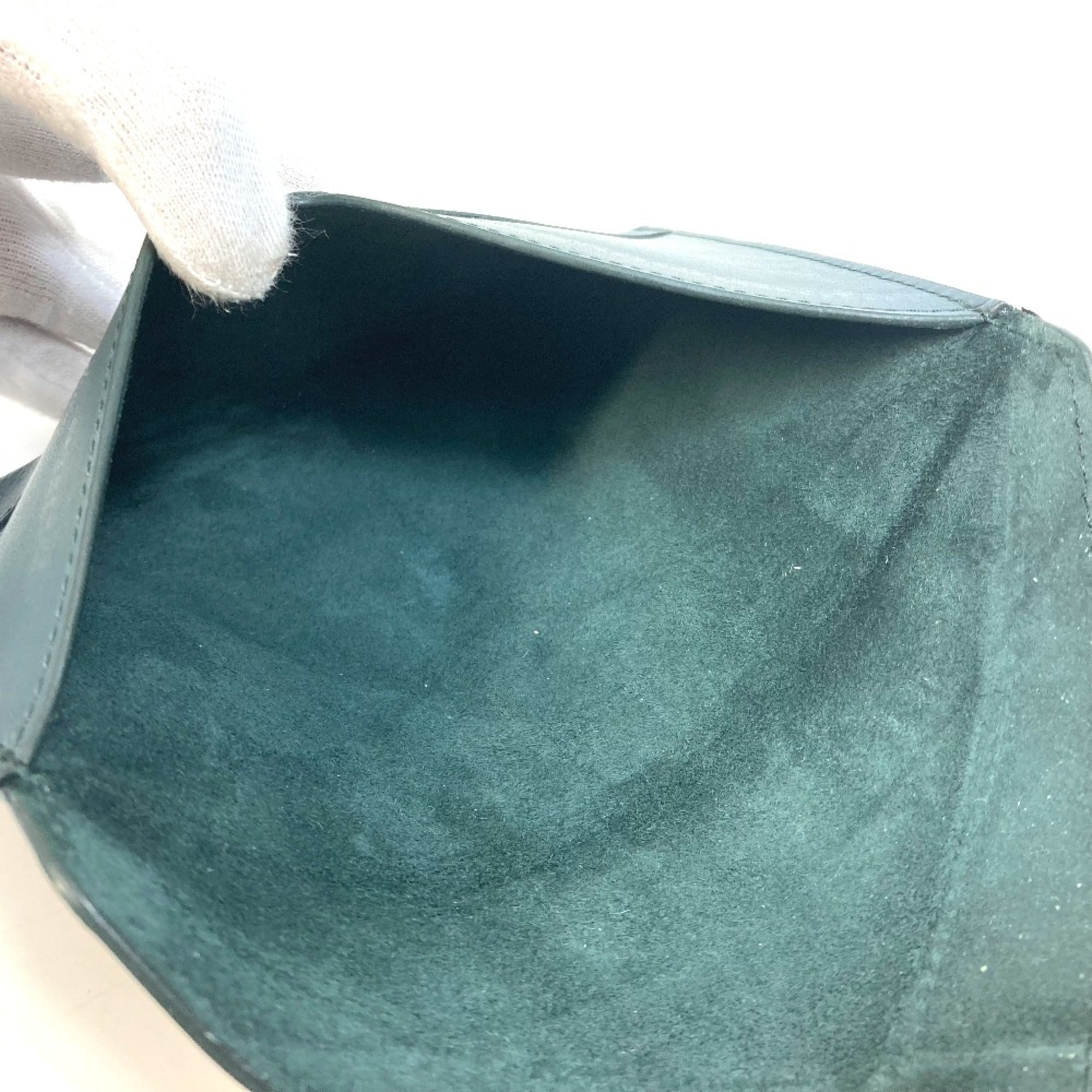 Berluti Green Leather Pouch (Pre-Owned)