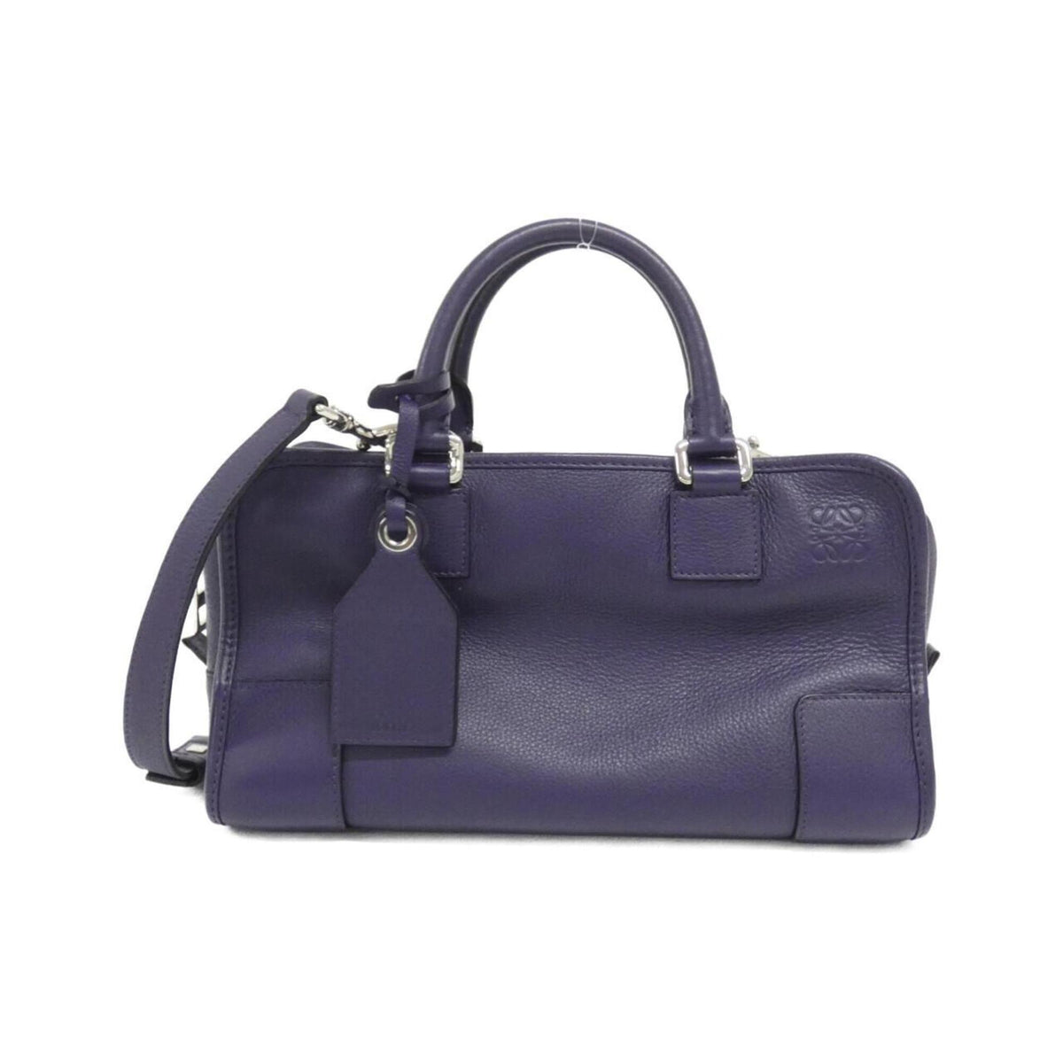Loewe Purple Leather Handbag (Pre-Owned)