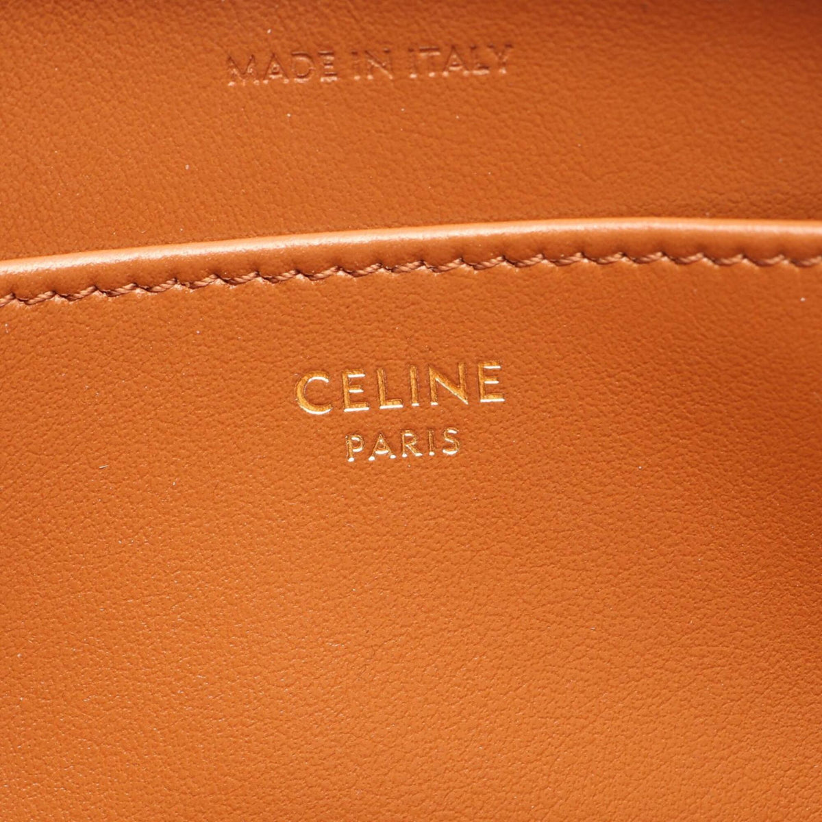 Celine Brown Leather Handbag Shoulder Bag (Pre-Owned)