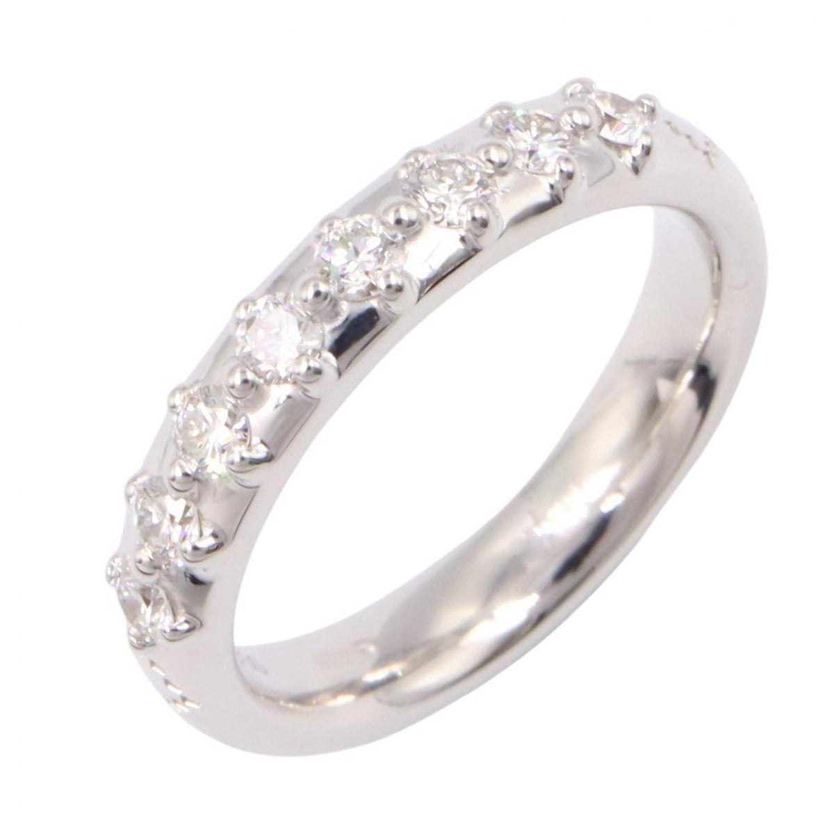 Gucci Silver Clear White Gold (18K) Band Ring (Pre-Owned)