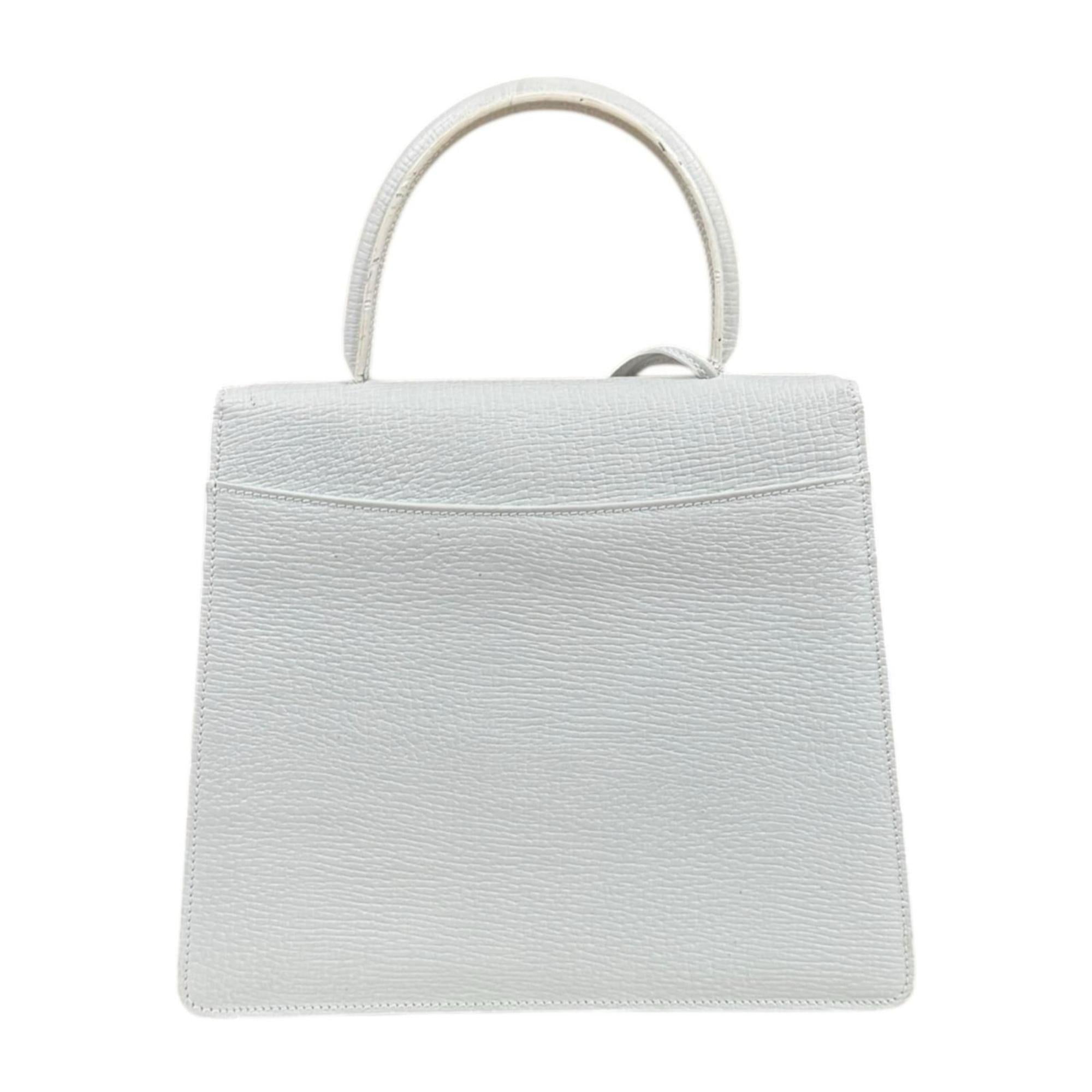 Loewe White Leather Handbag (Pre-Owned)