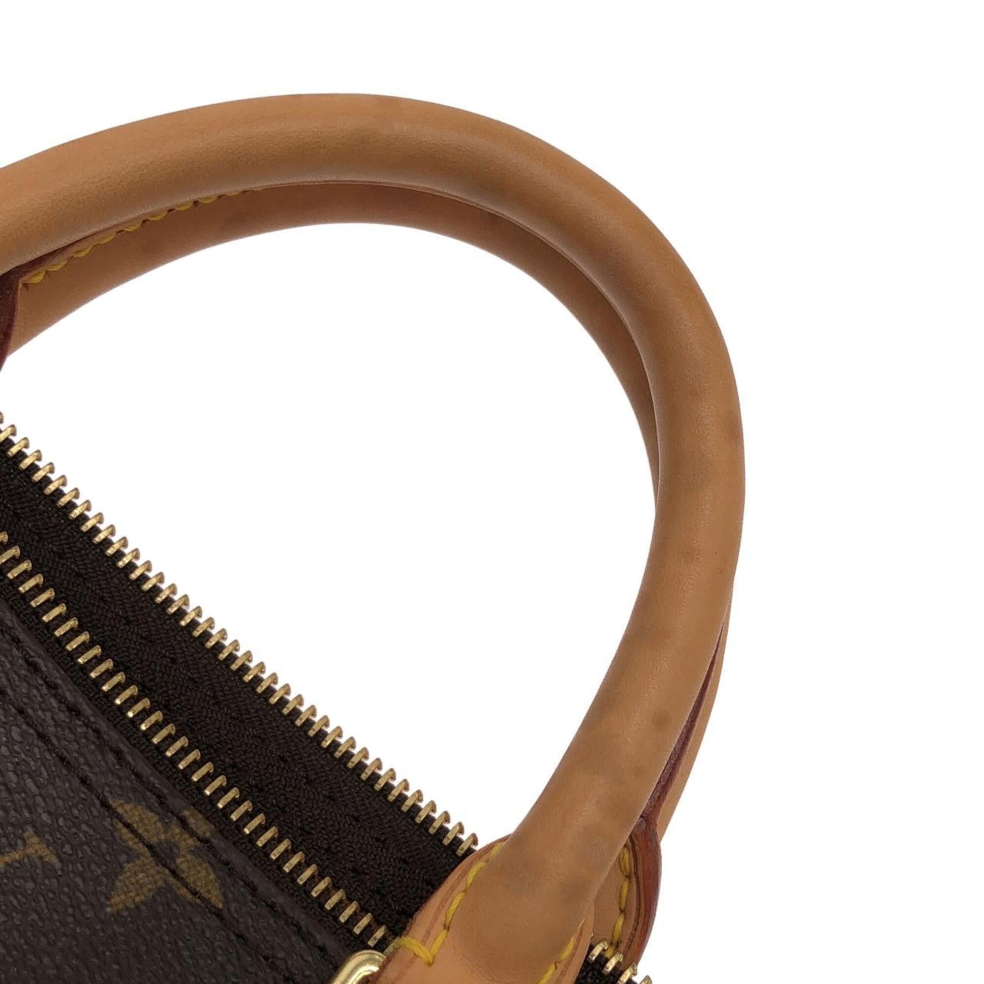 Louis Vuitton Marron Coated Canvas Boston Bag (Pre-Owned)