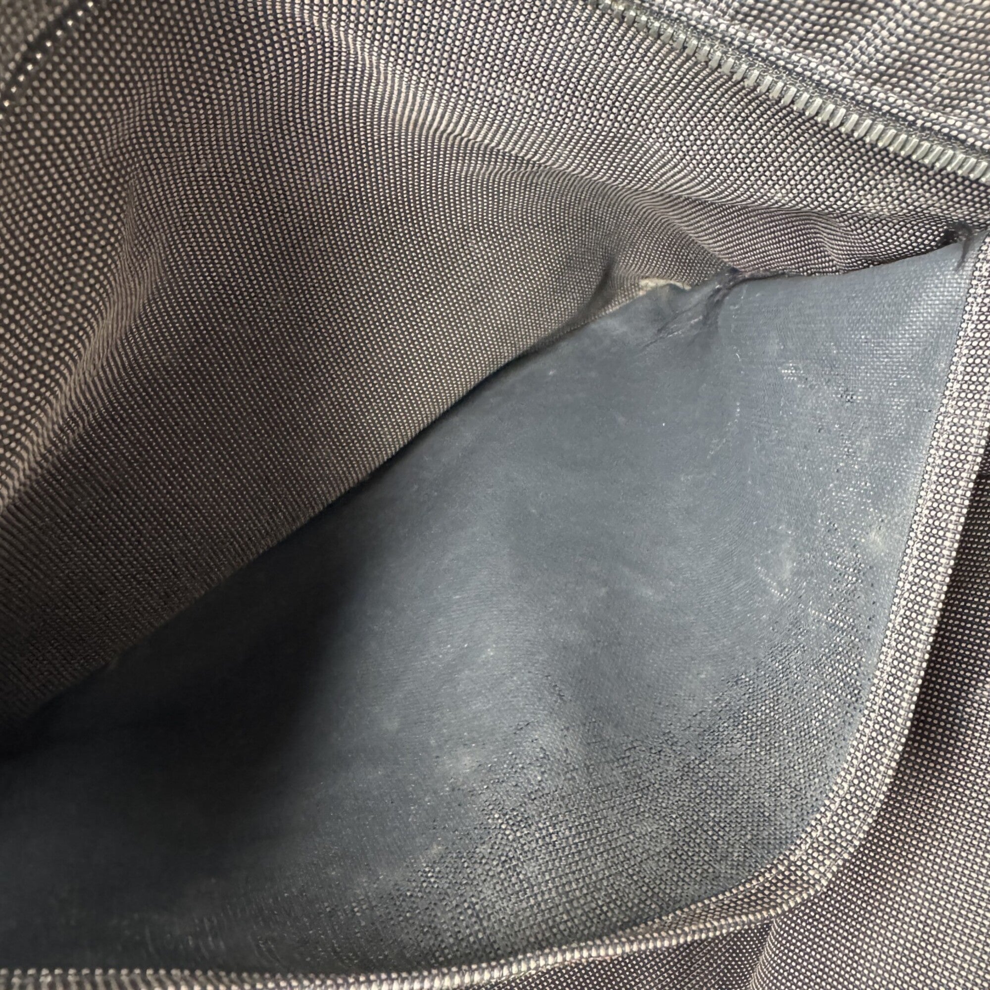 Hermes Gray Canvas Tote Bag (Pre-Owned)