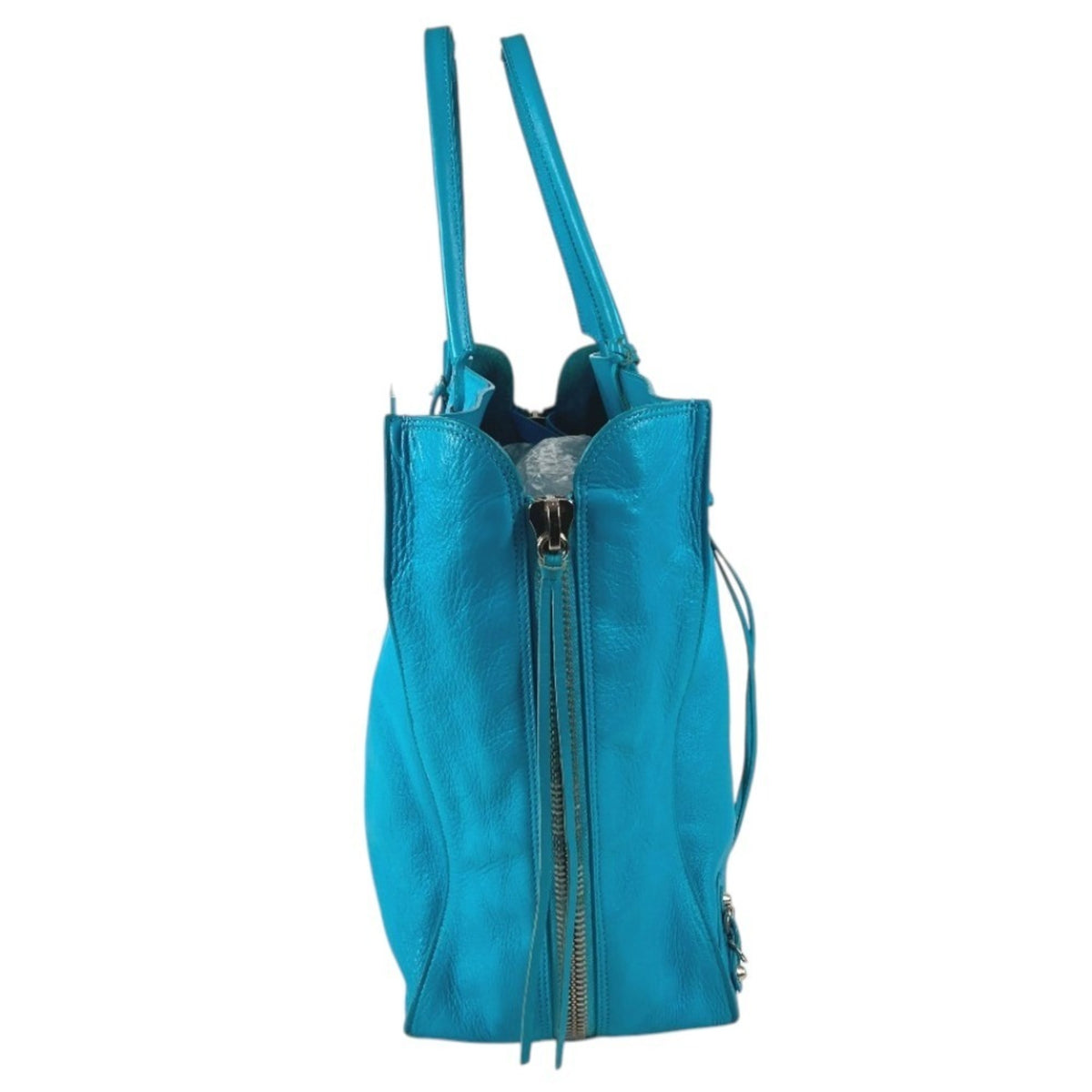 Louis Vuitton Blue Leather Shoulder Bag Tote Bag (Pre-Owned)