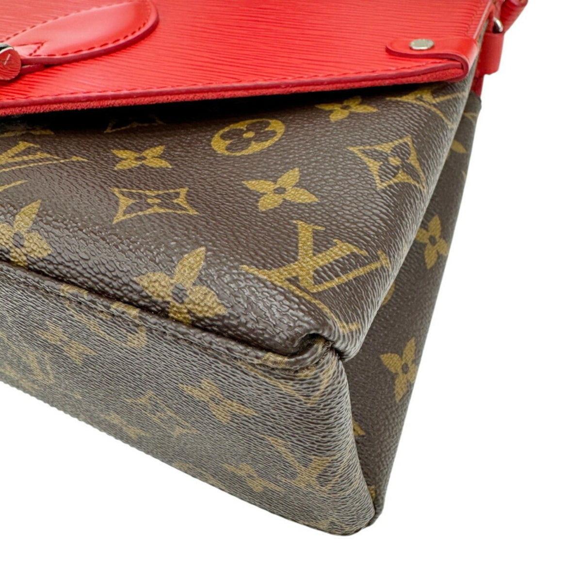 Louis Vuitton Red Brown Monogram Epi Leather Shoulder Bag (Pre-Owned)