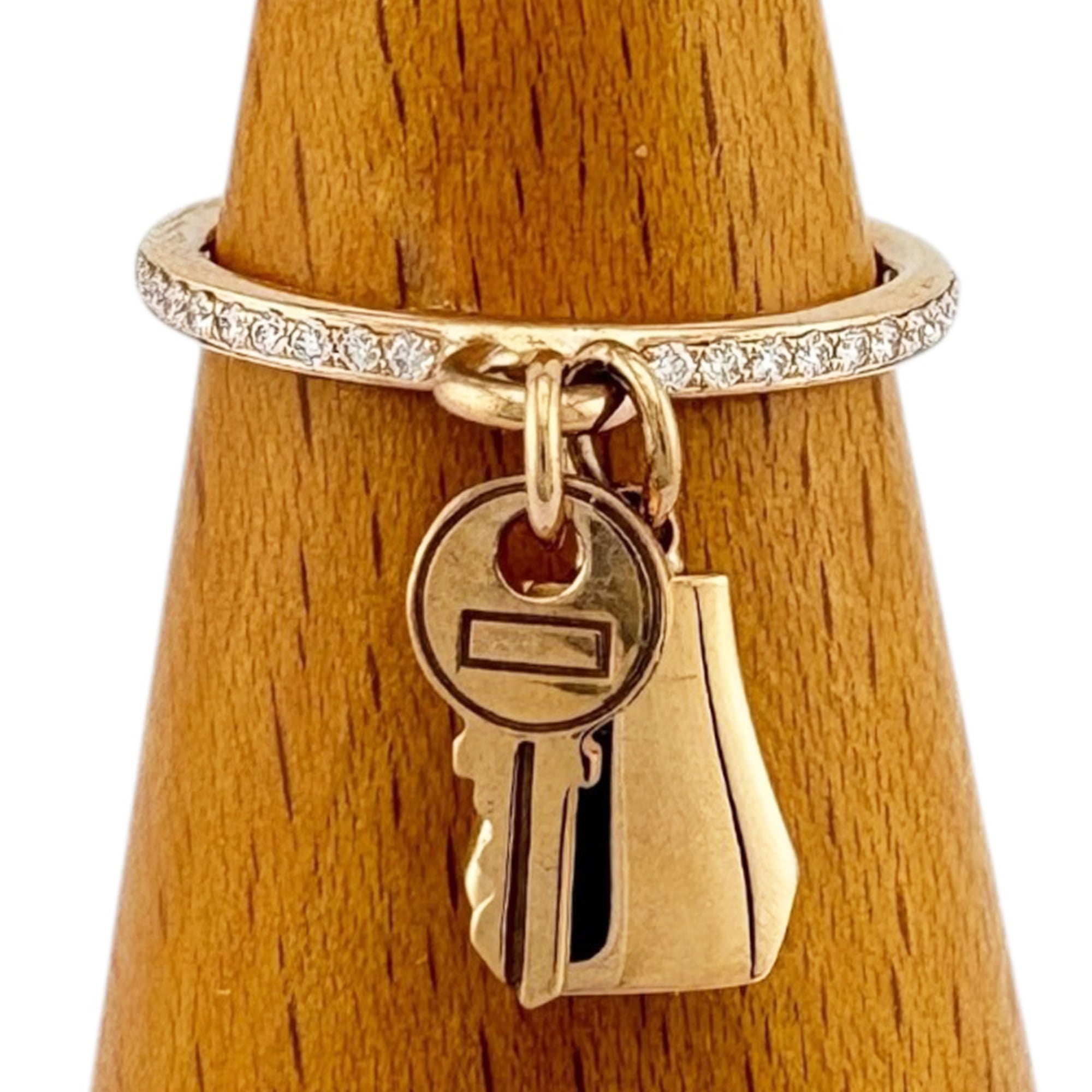 Hermes Pink Gold (18K) Band Ring (Pre-Owned)