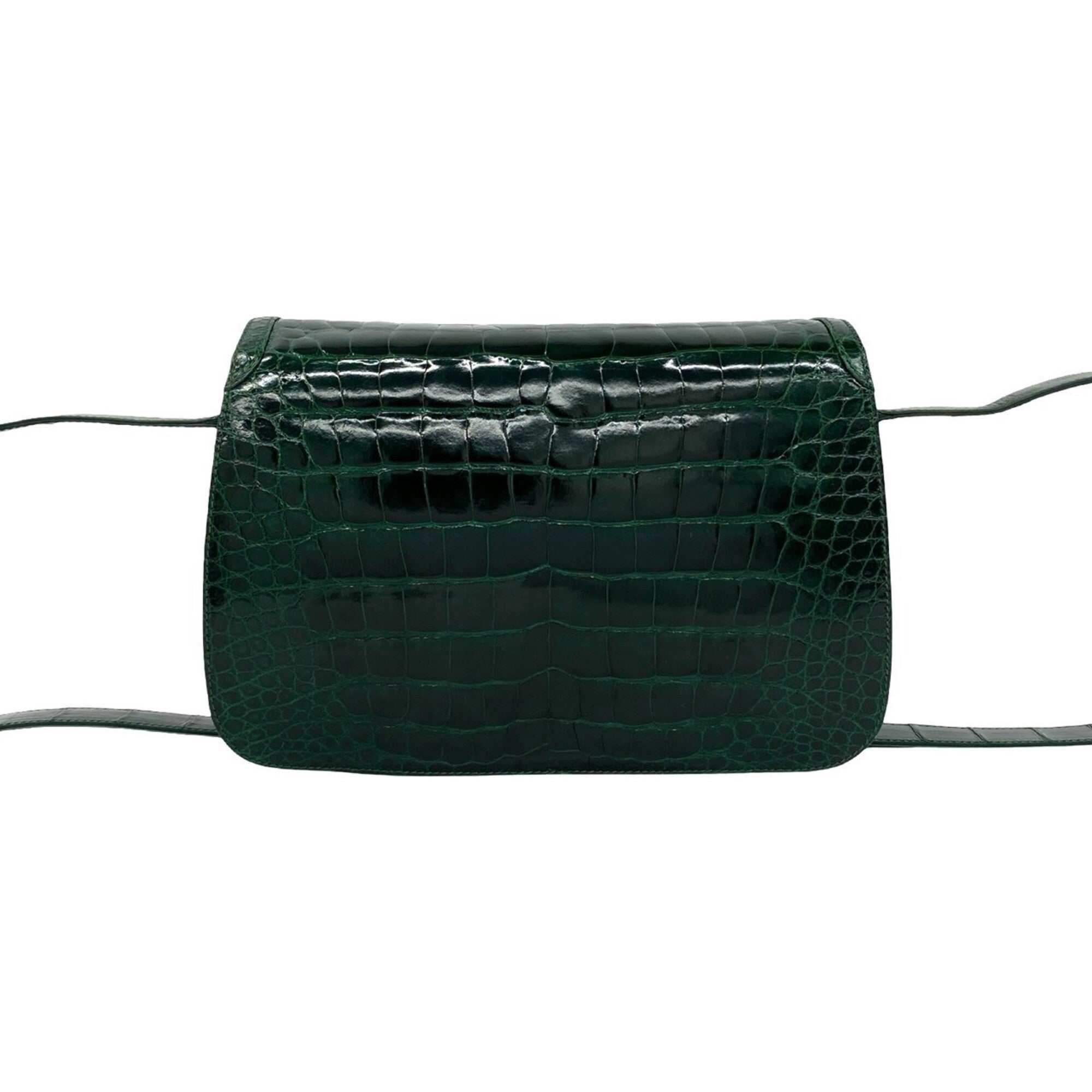 Gucci Green Leather Shoulder Bag Tote Bag (Pre-Owned)