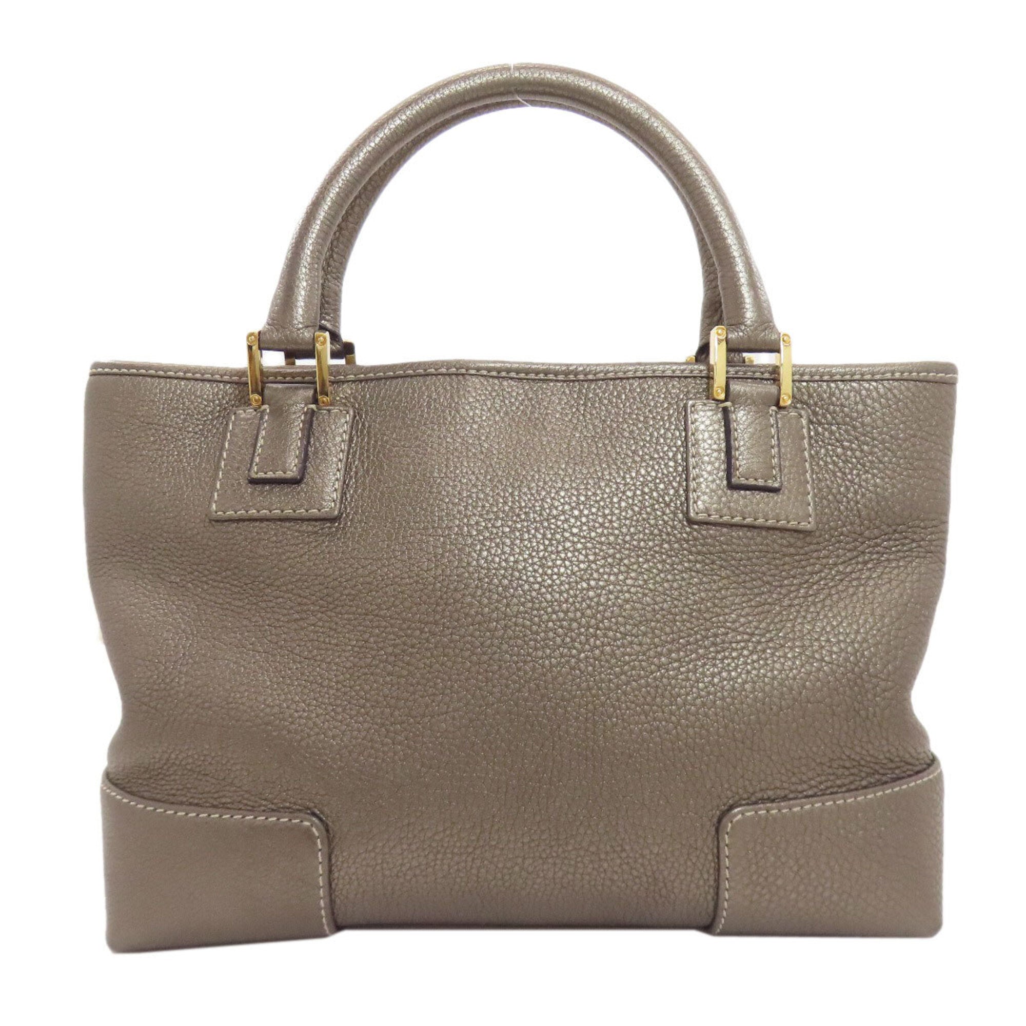 Loewe Bronze Leather Handbag (Pre-Owned)