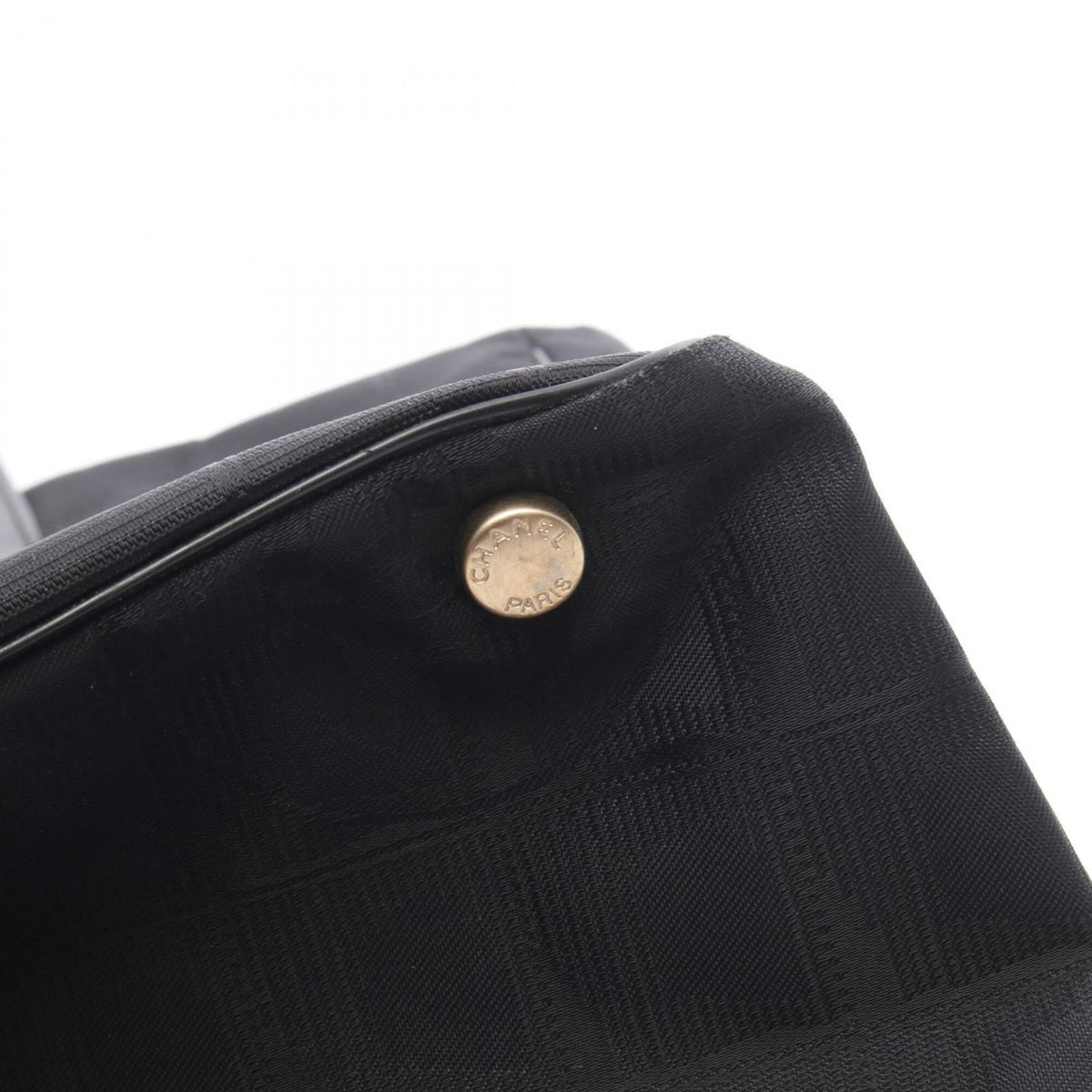 Chanel Black New Travel Line Handbag Tote Bag (Pre-Owned)