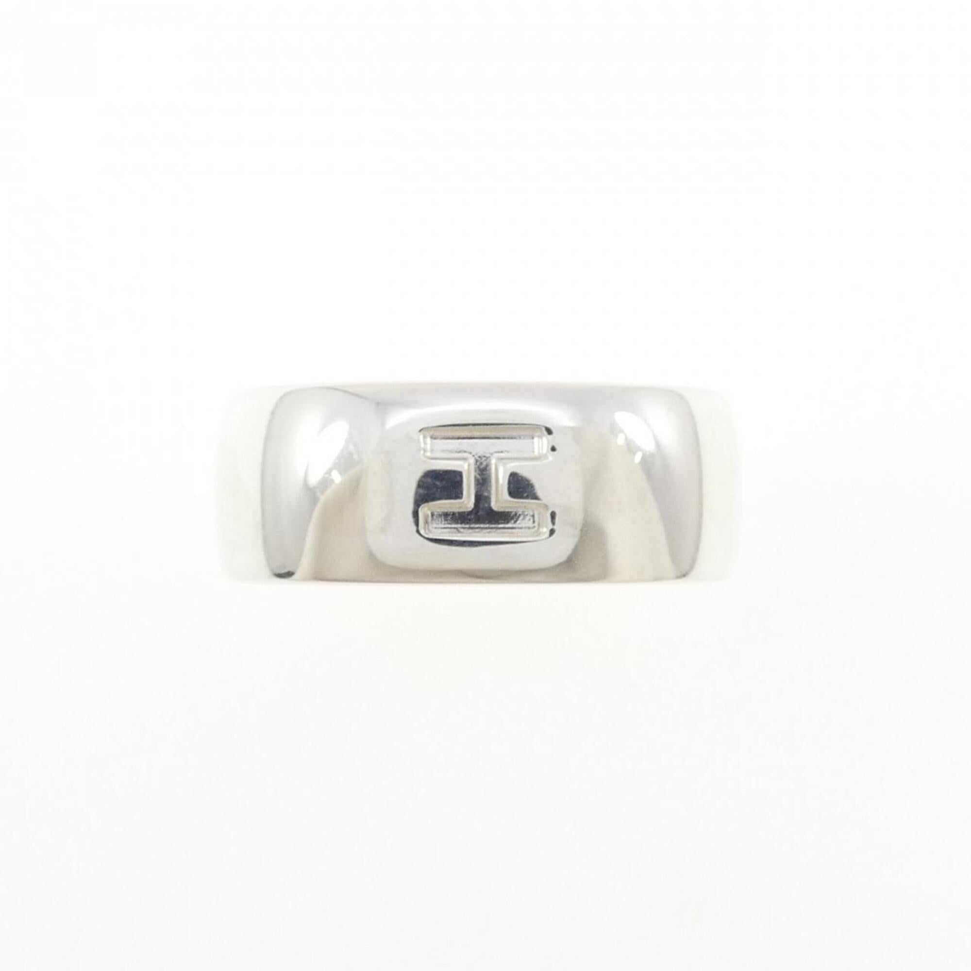 Hermes Silver 925 Band Ring (Pre-Owned)