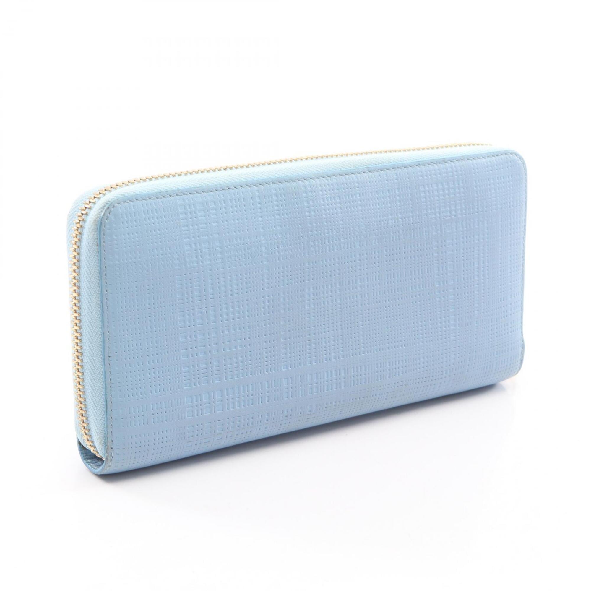 Loewe Blue Leather Long Wallet (Bi-Fold) (Pre-Owned)