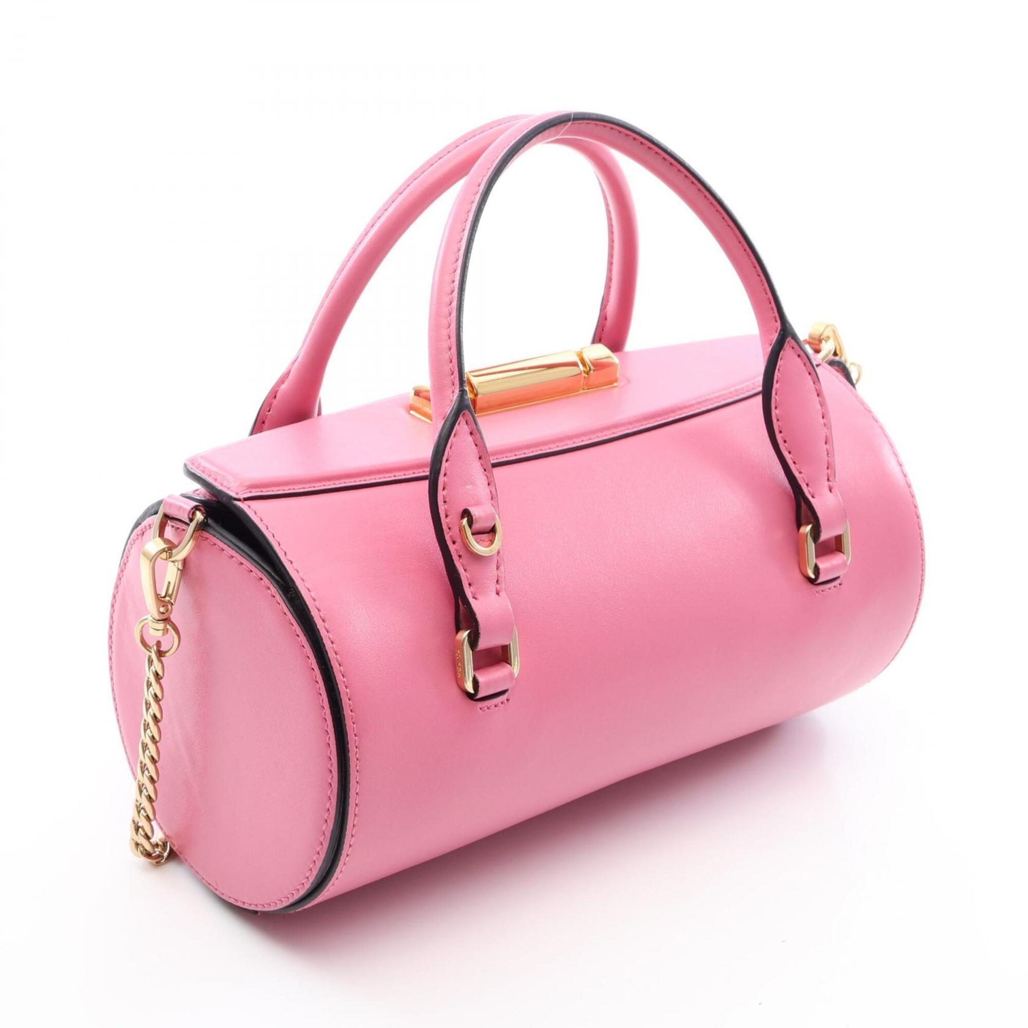 Prada Pink Leather Handbag (Pre-Owned)