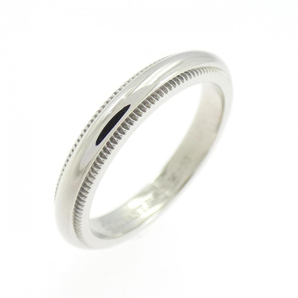 Tiffany Platinum Platinum 950 Band Ring (Pre-Owned)