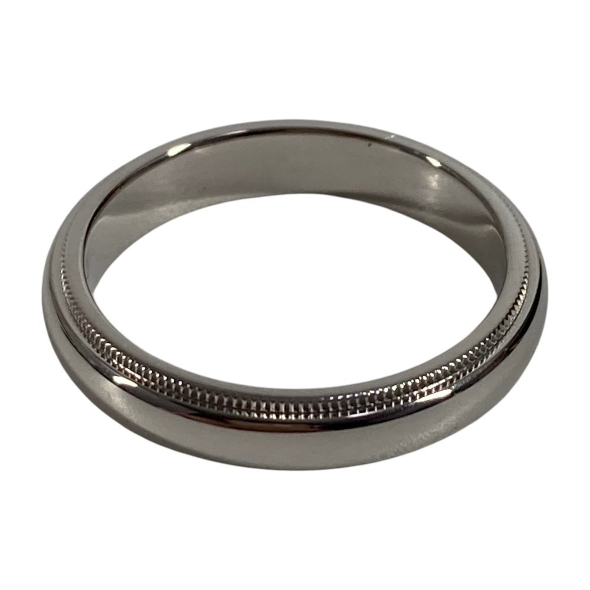 Tiffany Platinum Platinum 950 Band Ring (Pre-Owned)