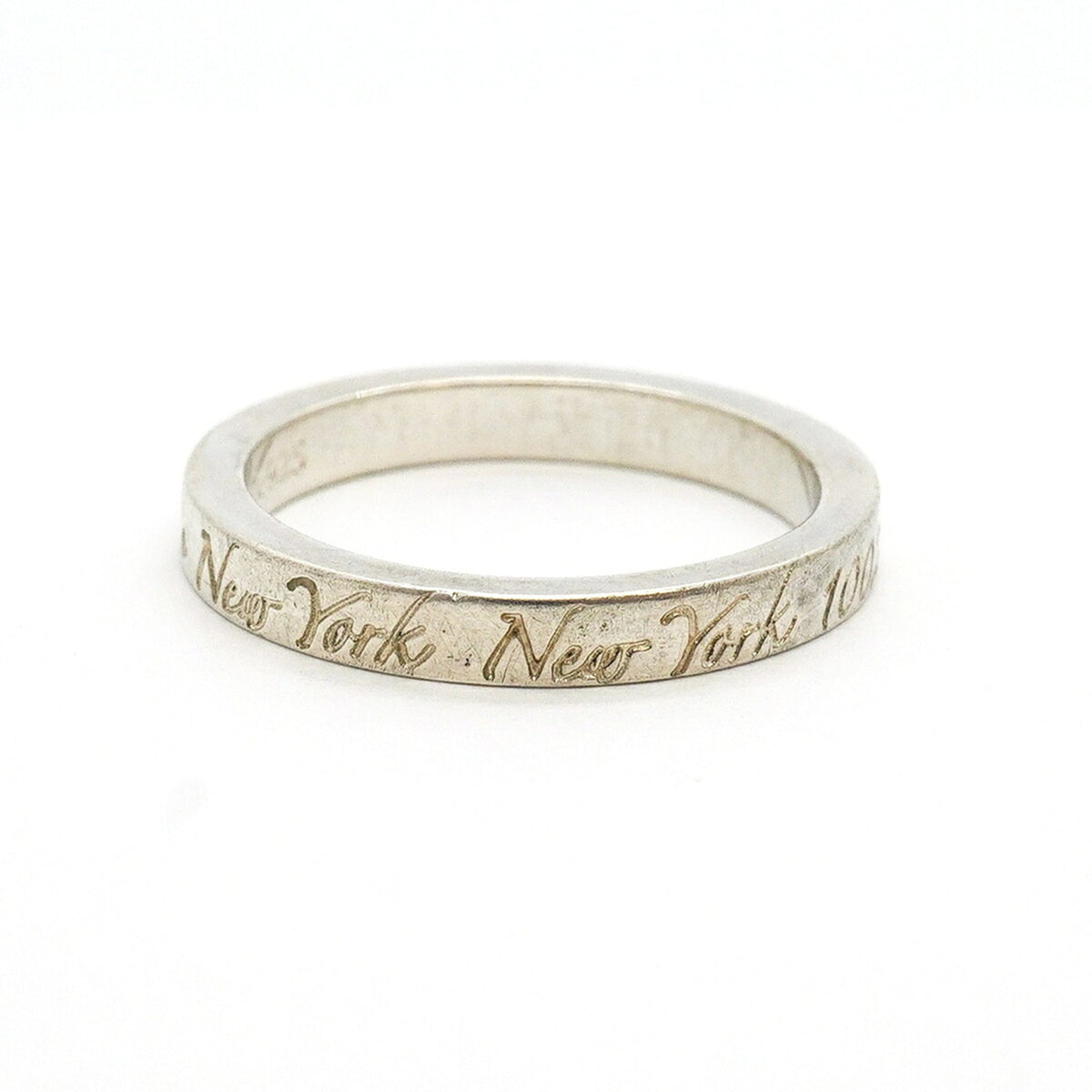Tiffany Silver 925 Band Ring (Pre-Owned)