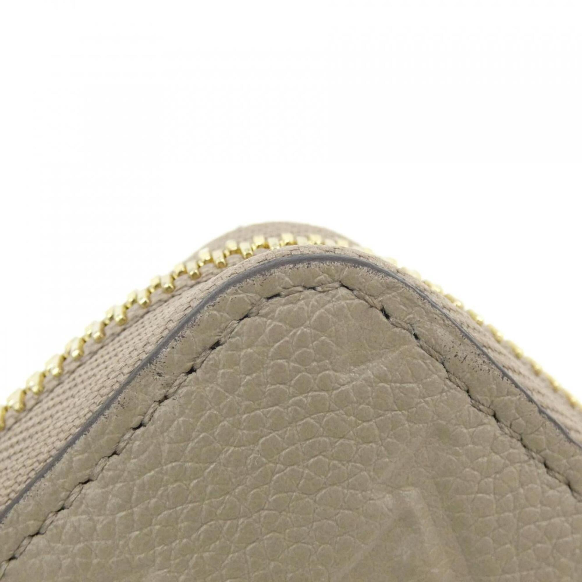 Louis Vuitton Tourterelle Leather Long Wallet (Bi-Fold) (Pre-Owned)