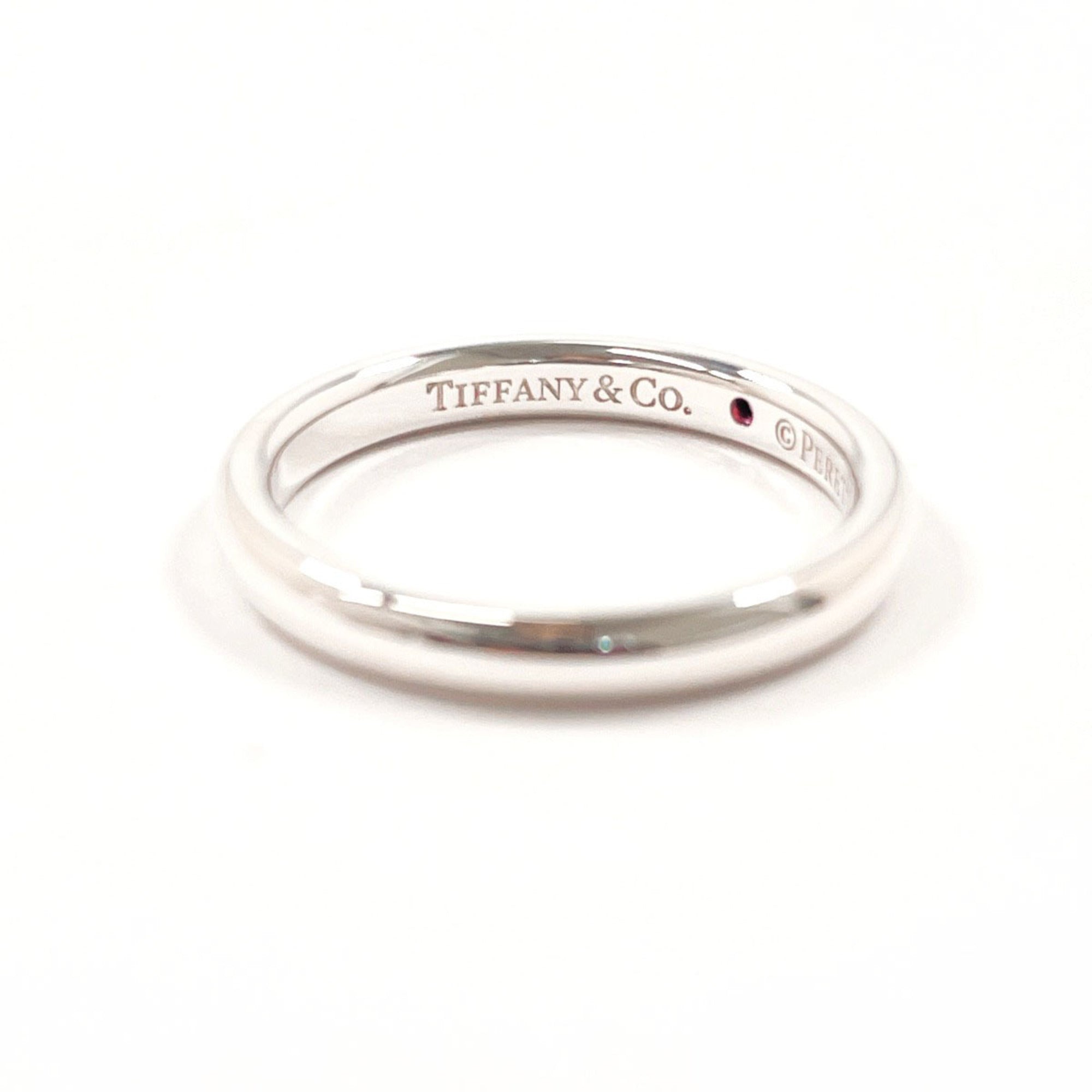 Tiffany Silver Pink Silver 925 Band Ring (Pre-Owned)