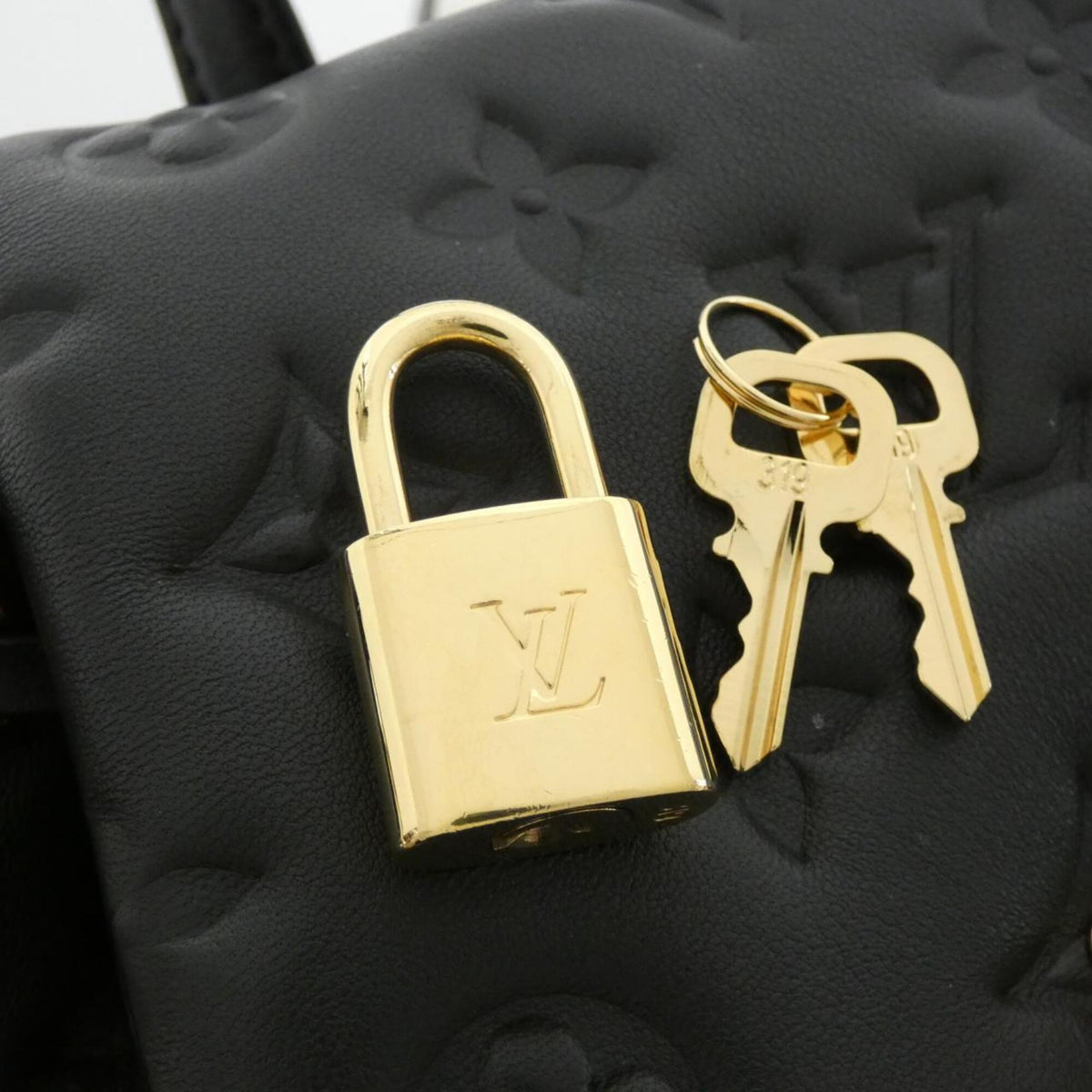 Louis Vuitton Black Leather Backpack (Pre-Owned)