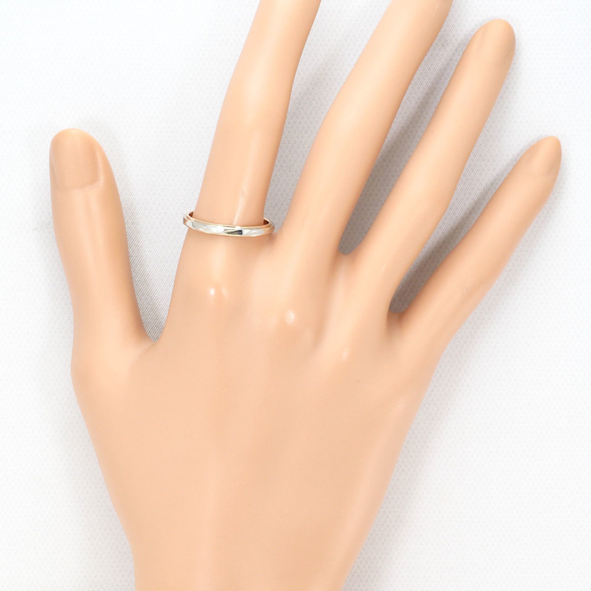 Unbranded Pink Gold Platinum Pink Gold (18K) Platinum 950 Band Ring (Pre-Owned)