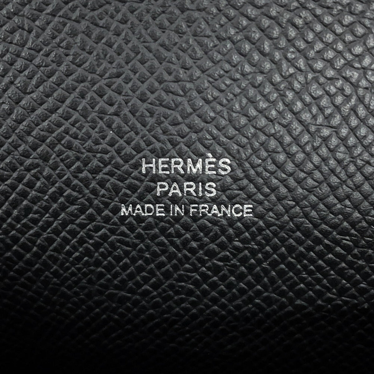 Hermes Black Epsom Leather Chain/Shoulder Wallet (Pre-Owned)