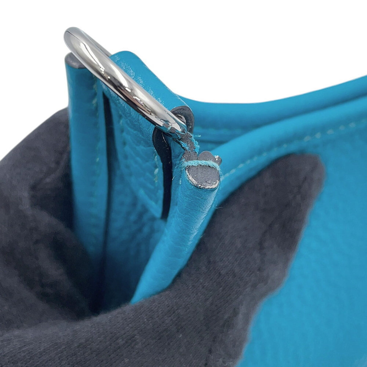 Hermes Evelyne Cobalt Taurillon Clemence Leather Shoulder Bag (Pre-Owned)