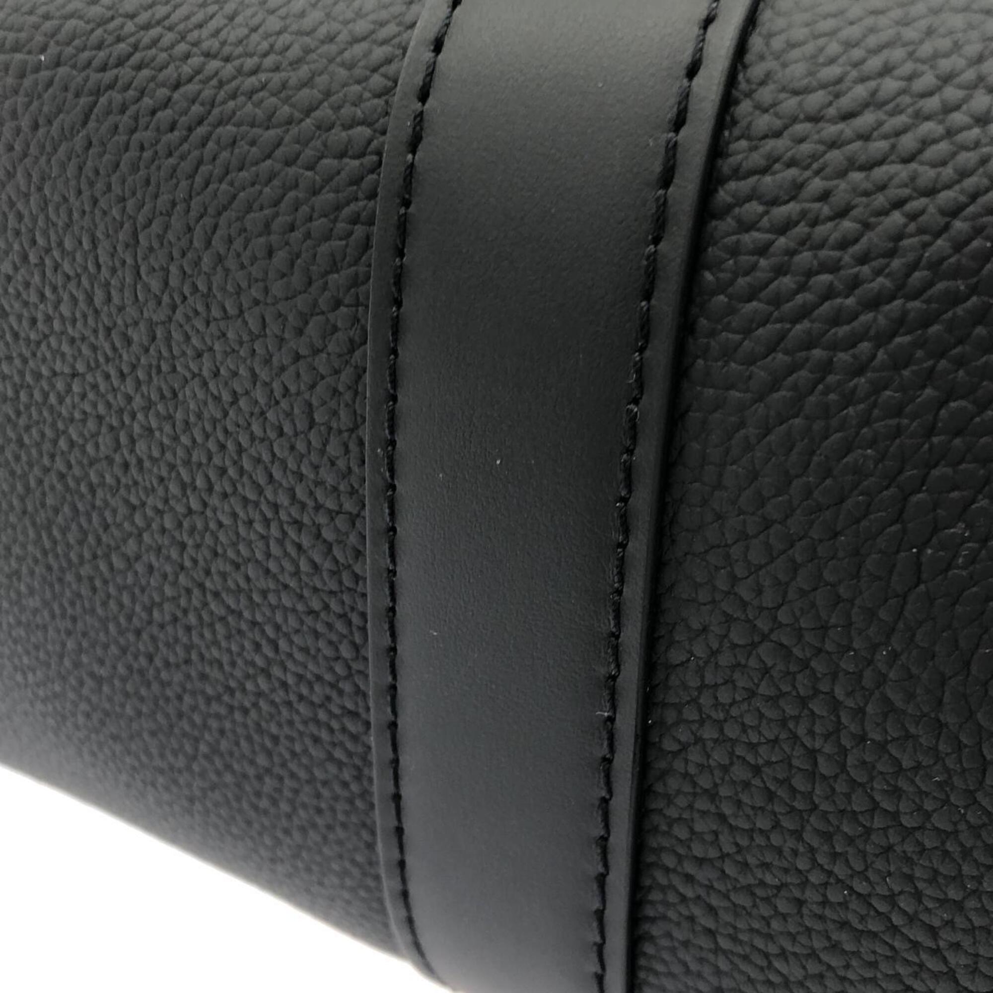 Louis Vuitton Black Leather Shoulder Bag (Pre-Owned)