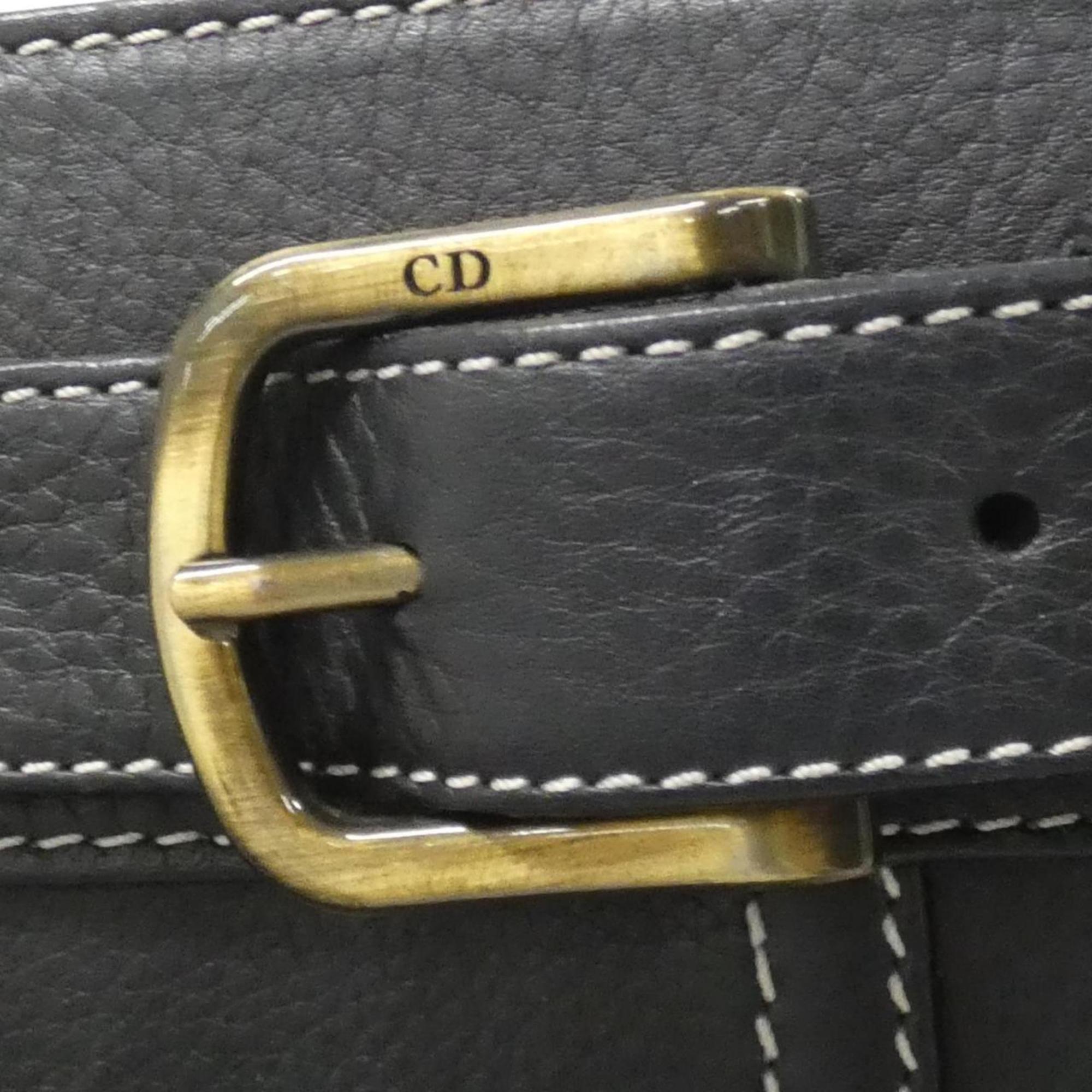 Christian Dior Black Leather Handbag (Pre-Owned)